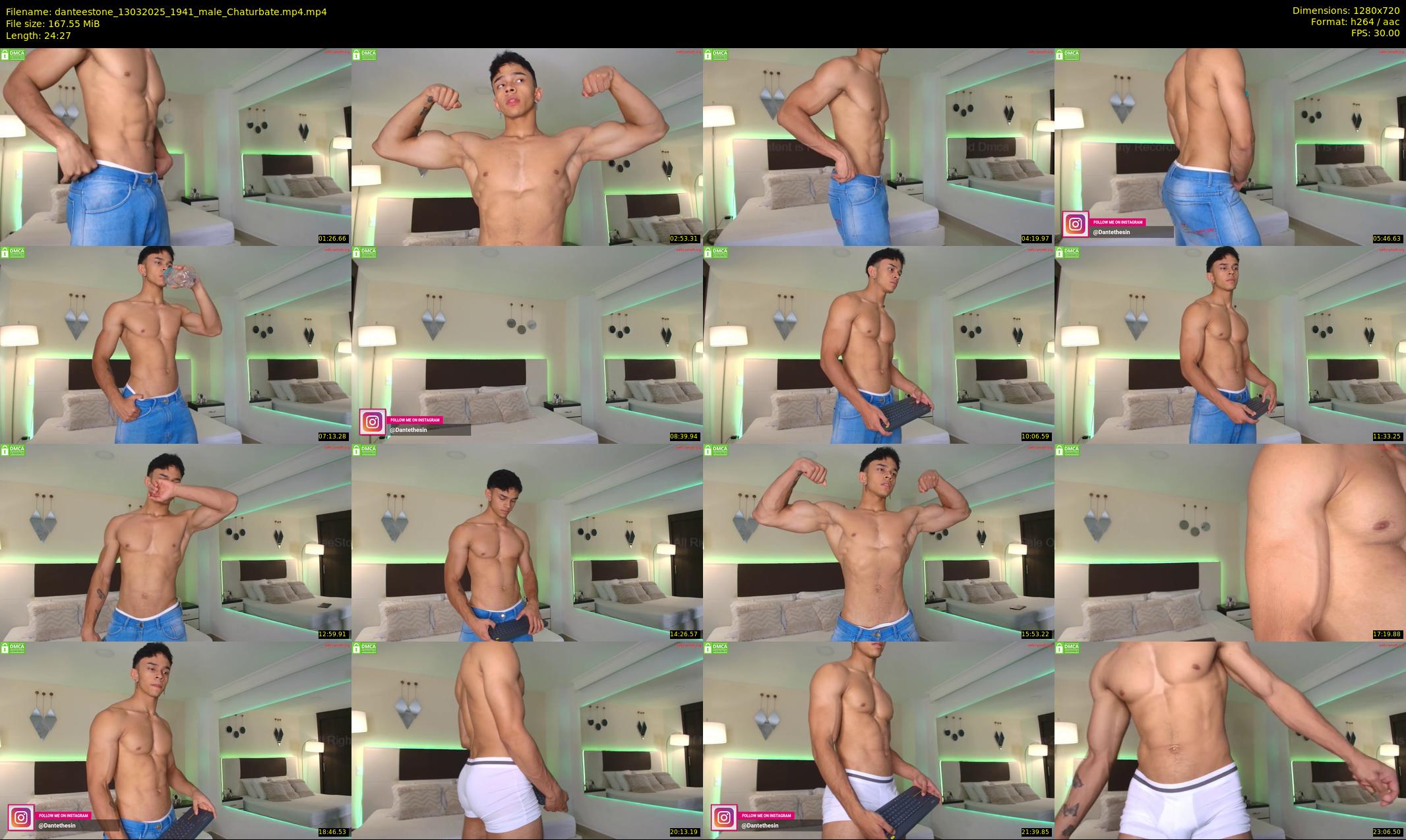 danteestone — 25 minute Chaturbate male cam show recording, 720p, Mar 13, 2025