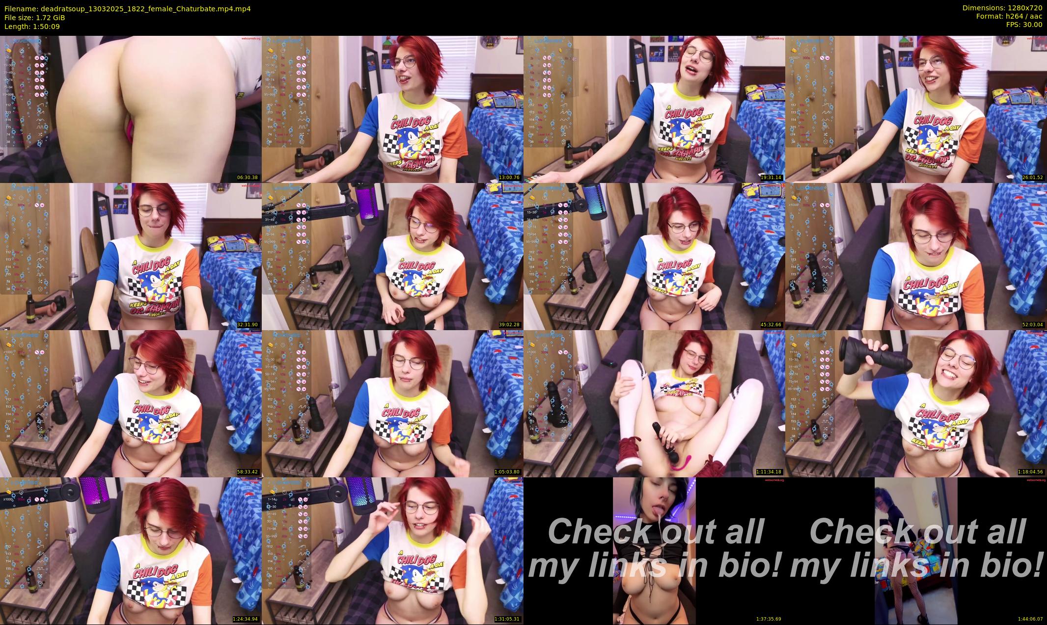 deadratsoup — 111 minute Chaturbate female cam show recording, 720p, Mar 13, 2025