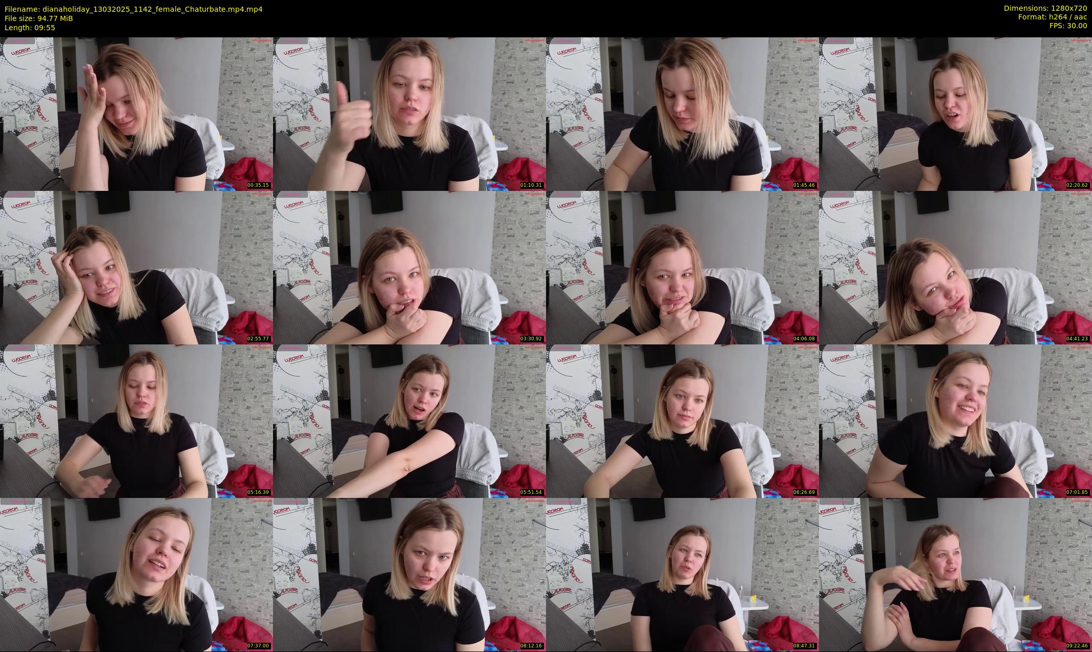 dianaholiday — 10 minute Chaturbate female cam show recording, 720p, Mar 13, 2025