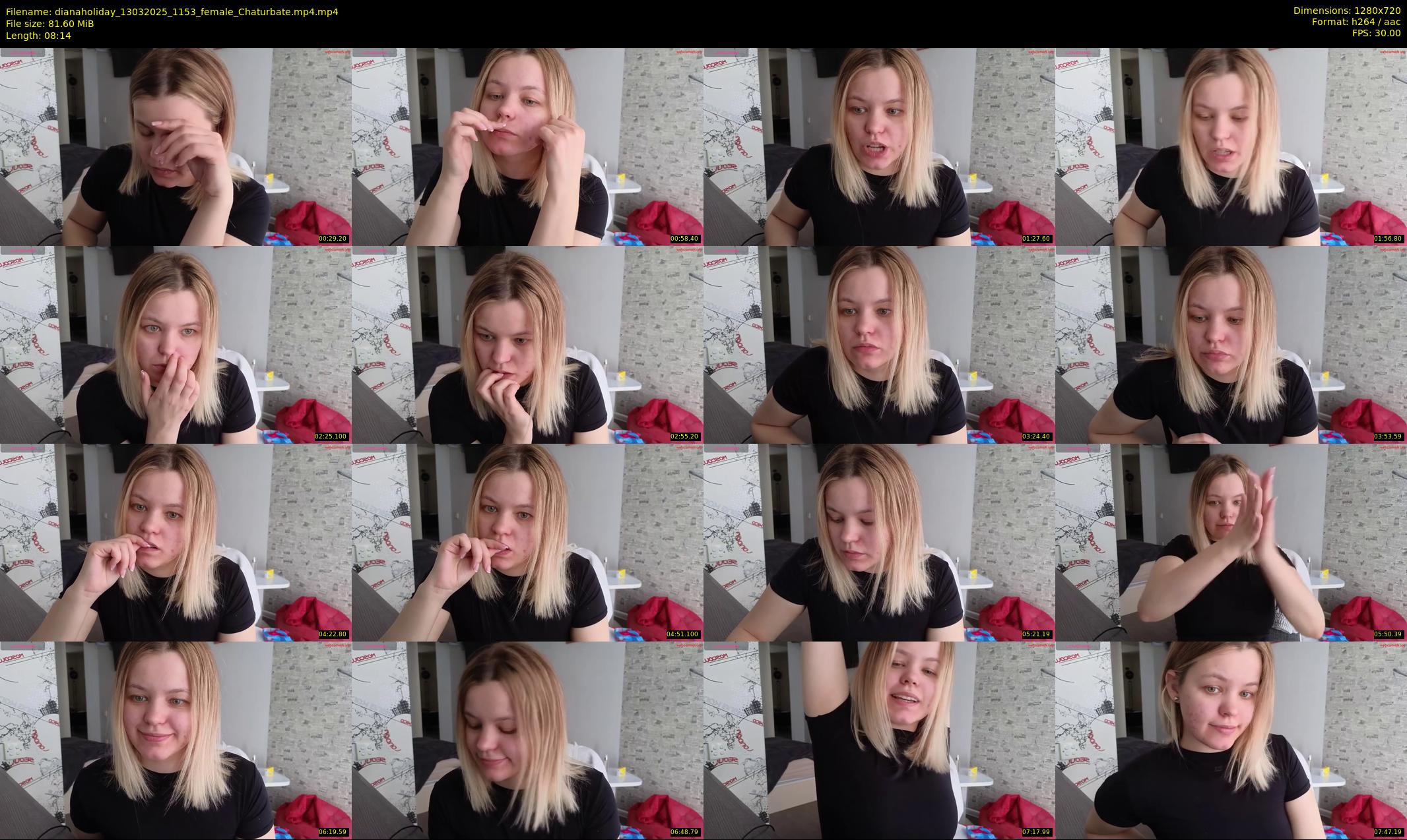 dianaholiday — 9 minute Chaturbate female cam show recording, 720p, Mar 13, 2025