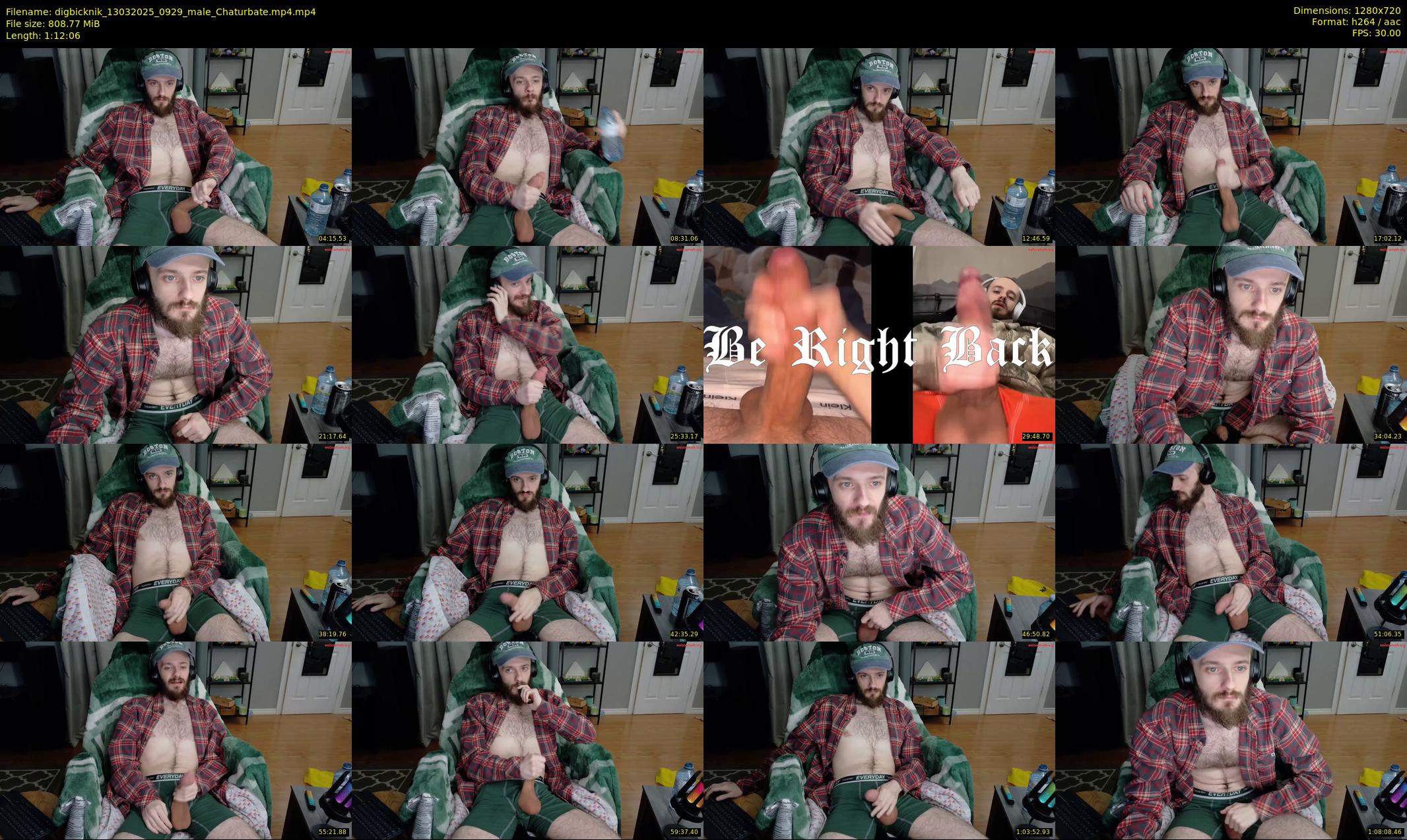 digbicknik — 73 minute Chaturbate male cam show recording, 720p, Mar 13, 2025