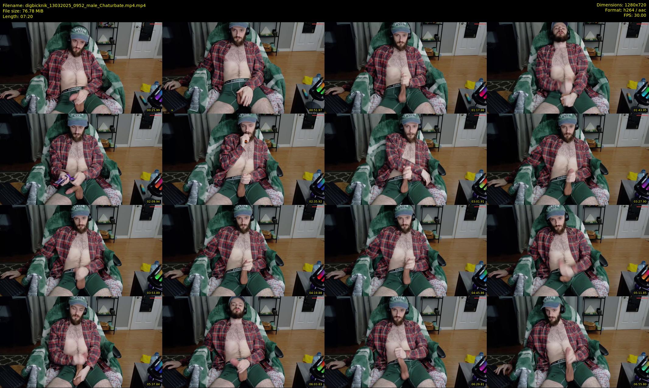 digbicknik — 8 minute Chaturbate male cam show recording, 720p, Mar 13, 2025