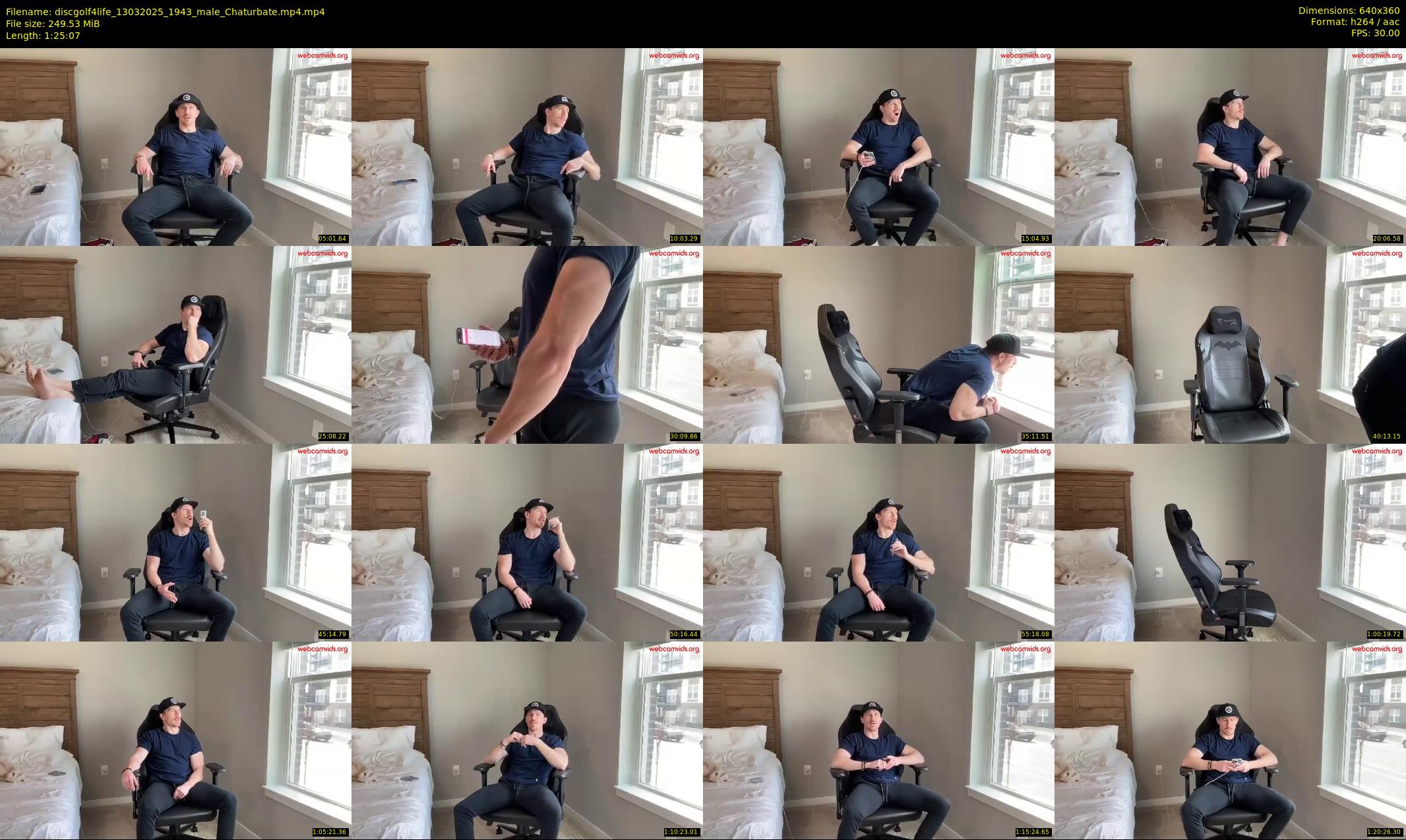 discgolf4life — 86 minute Chaturbate male cam show recording, 360p, Mar 13, 2025