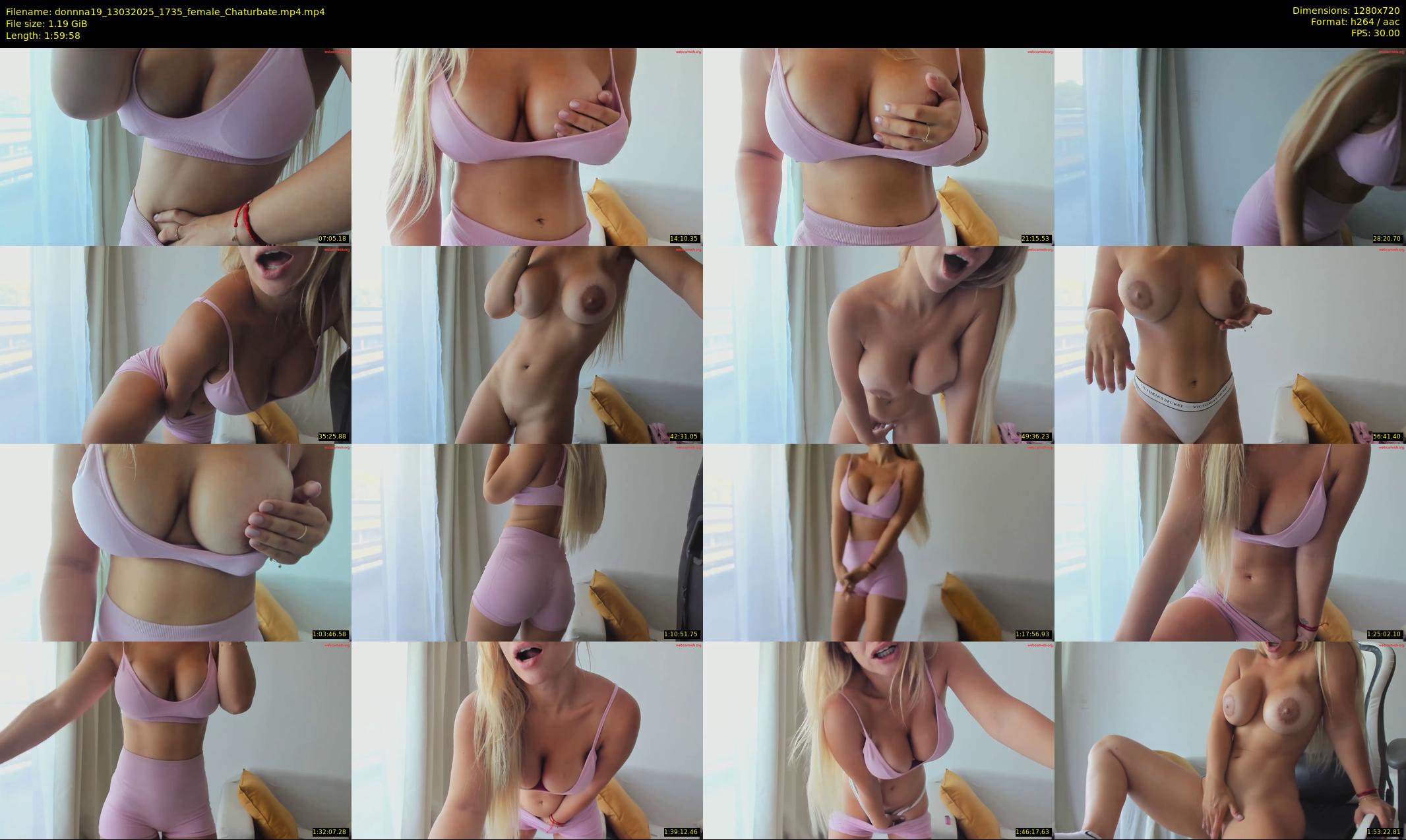 donnna19 — 120 minute Chaturbate female cam show recording, 720p, Mar 13, 2025