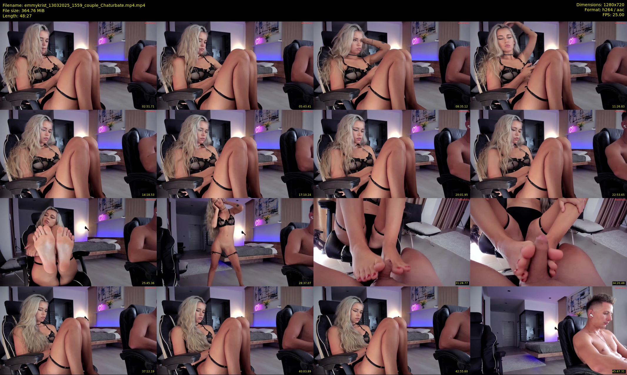 emmykrist — 49 minute Chaturbate couple cam show recording, 720p, Mar 13, 2025
