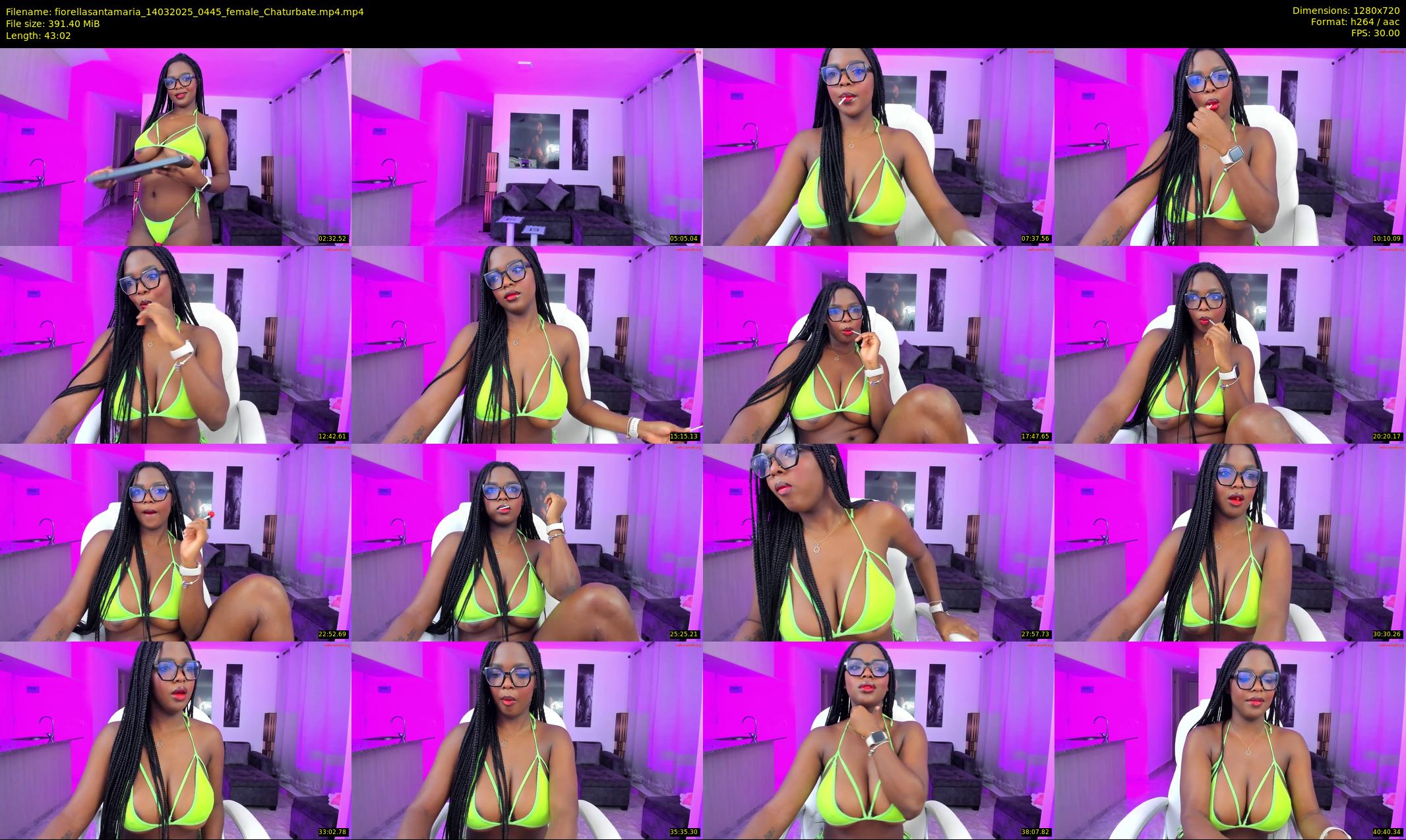 fiorellasantamaria — 44 minute Chaturbate female cam show recording, 720p, Mar 14, 2025
