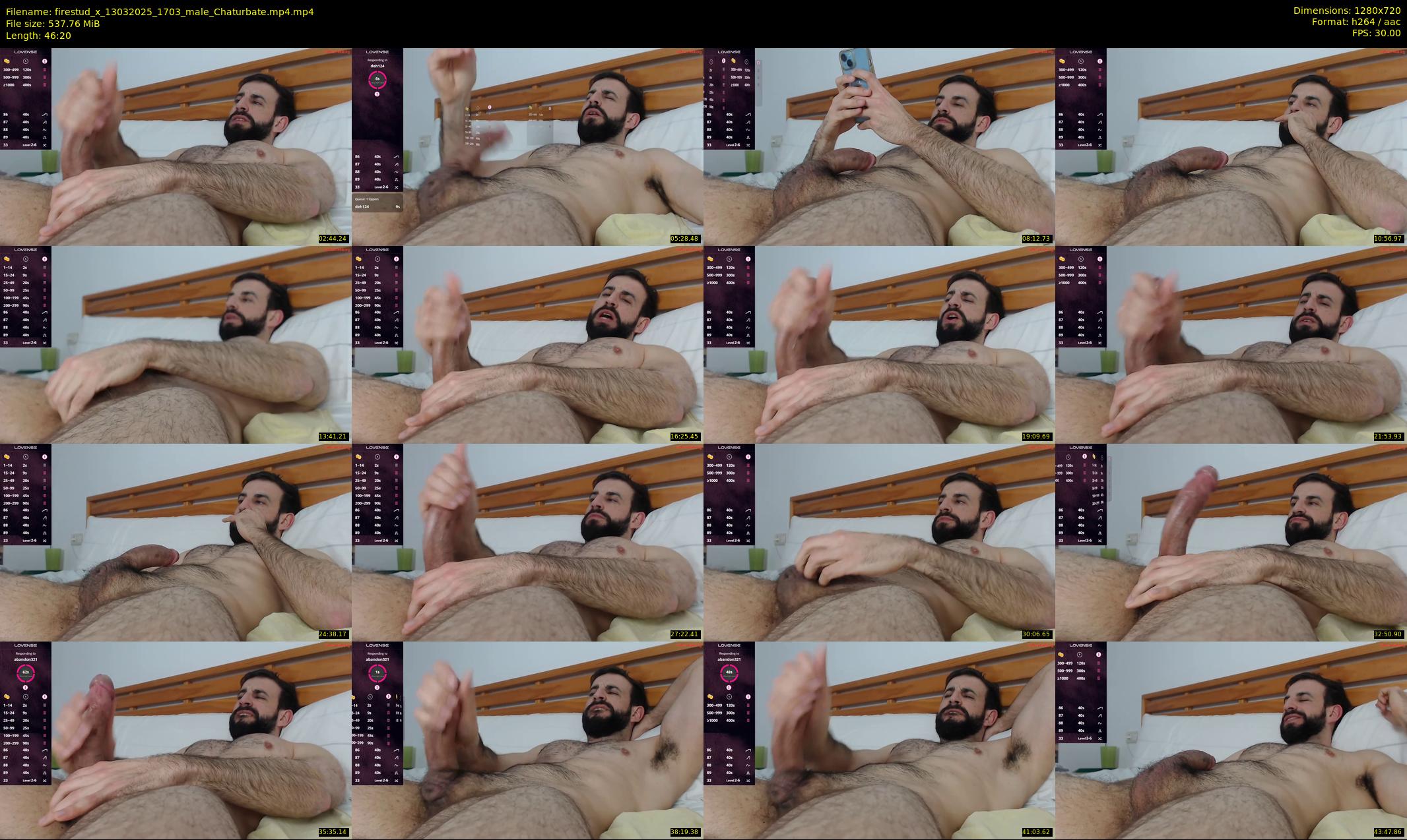 firestud_x — 47 minute Chaturbate male cam show recording, 720p, Mar 13, 2025