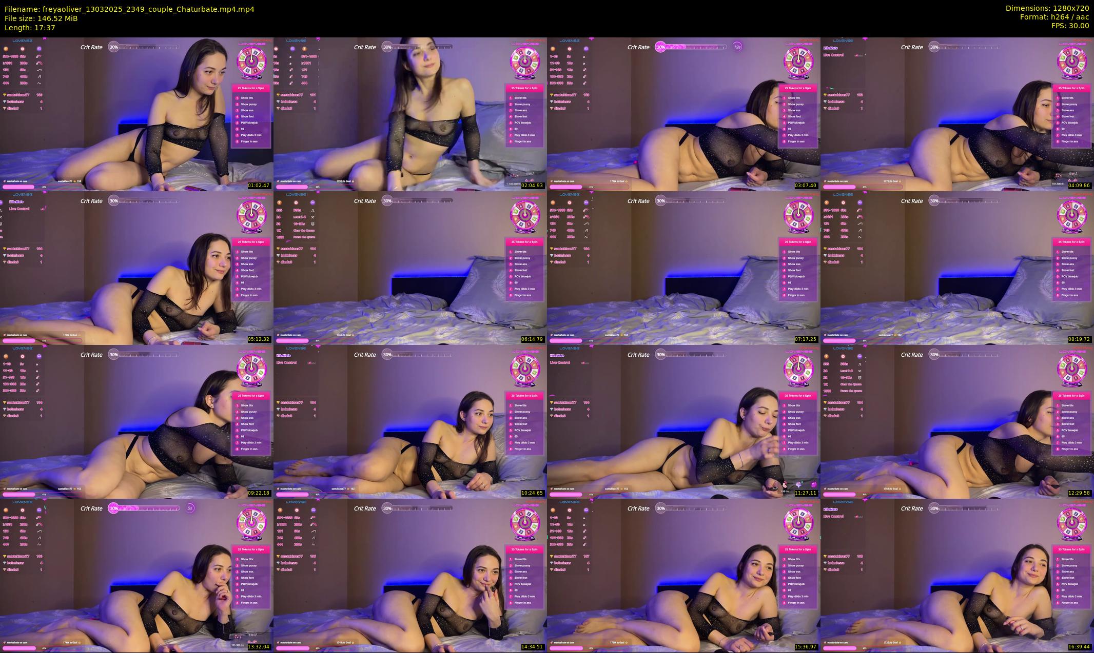 freyaoliver — 18 minute Chaturbate couple cam show recording, 720p, Mar 13, 2025