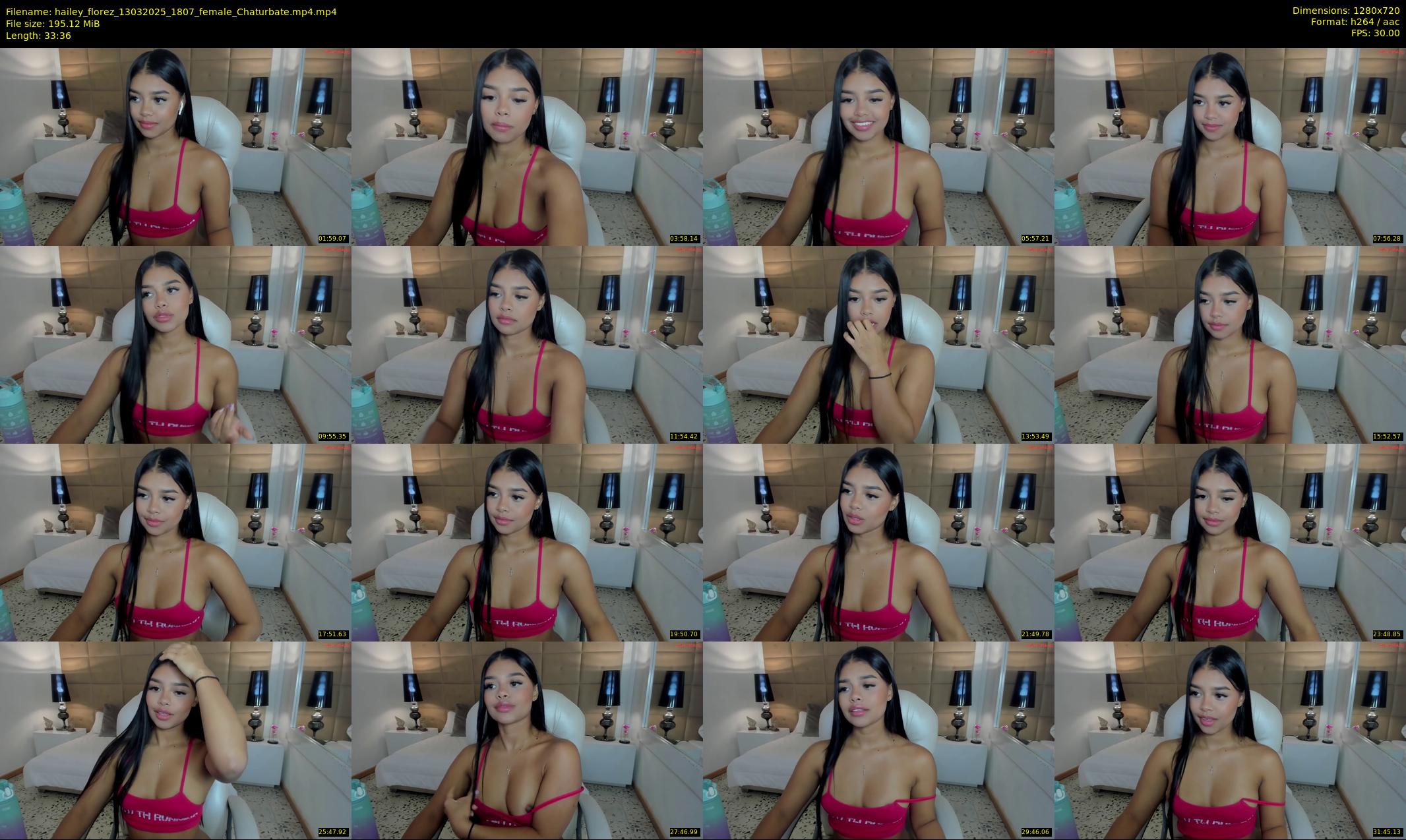 hailey_florez — 34 minute Chaturbate female cam show recording, 720p, Mar 13, 2025
