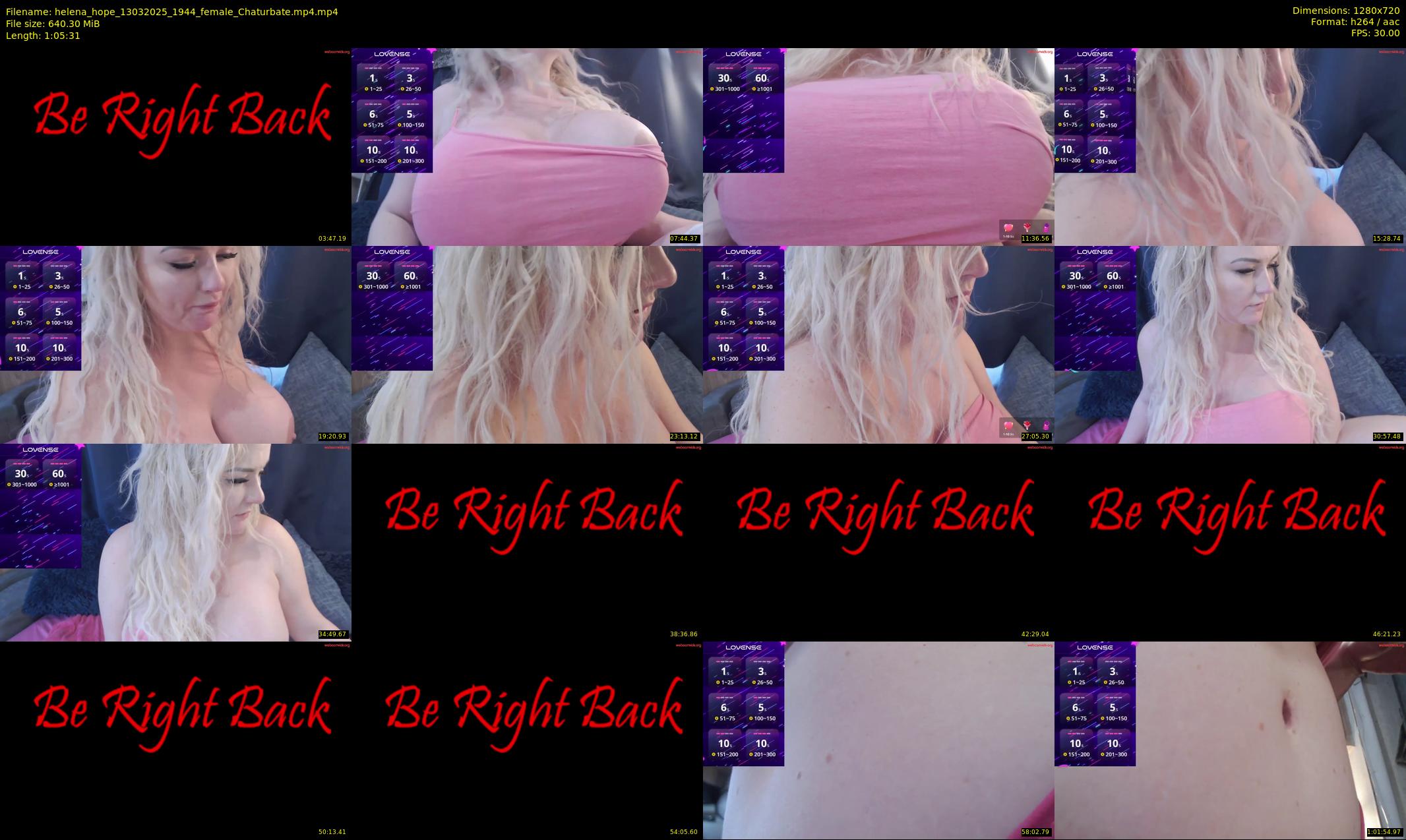 helena_hope — 66 minute Chaturbate female cam show recording, 720p, Mar 13, 2025