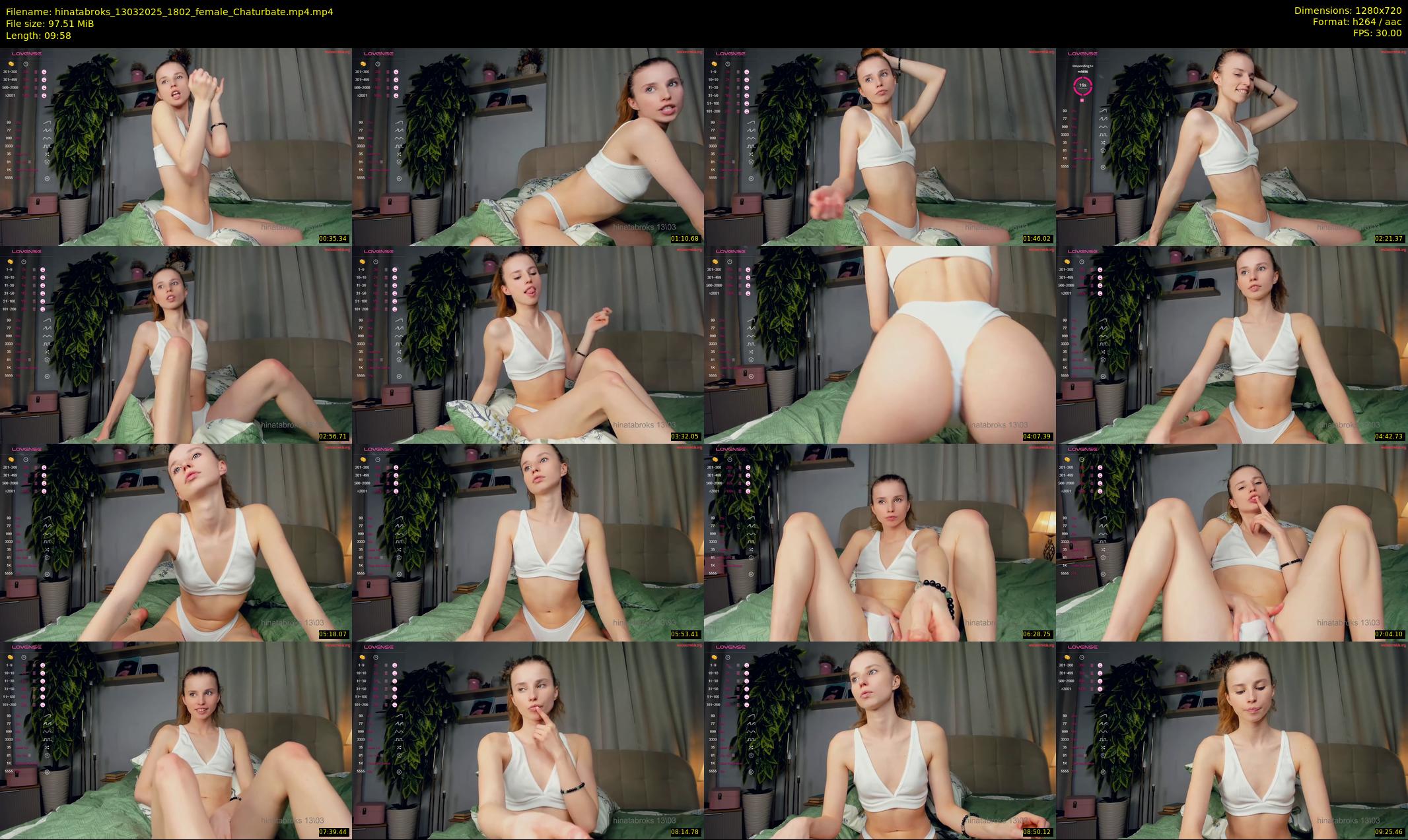 hinatabroks — 10 minute Chaturbate female cam show recording, 720p, Mar 13, 2025