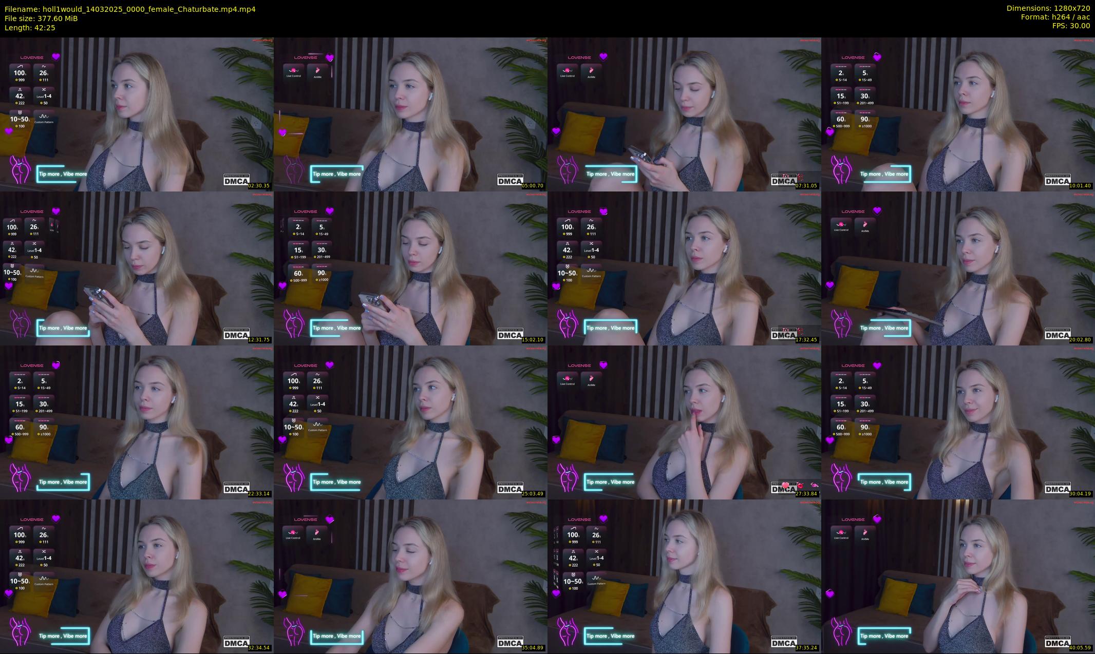 holl1would — 43 minute Chaturbate female cam show recording, 720p, Mar 14, 2025