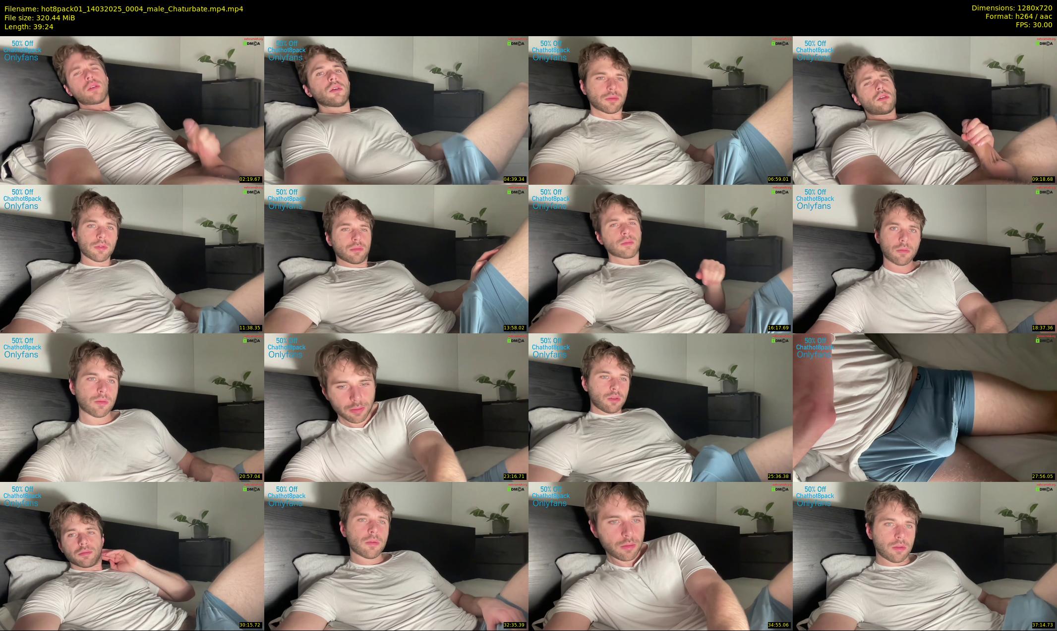 hot8pack01 — 40 minute Chaturbate male cam show recording, 720p, Mar 14, 2025