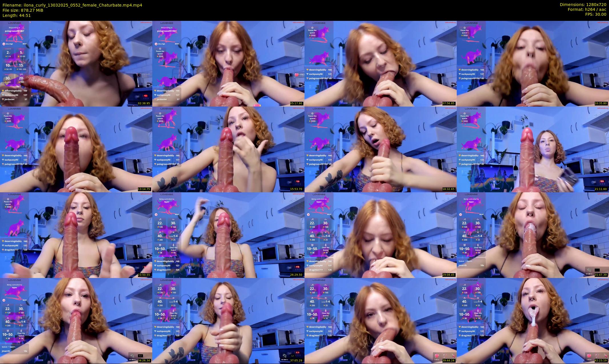 ilona_curly — 45 minute Chaturbate female cam show recording, 720p, Mar 13, 2025