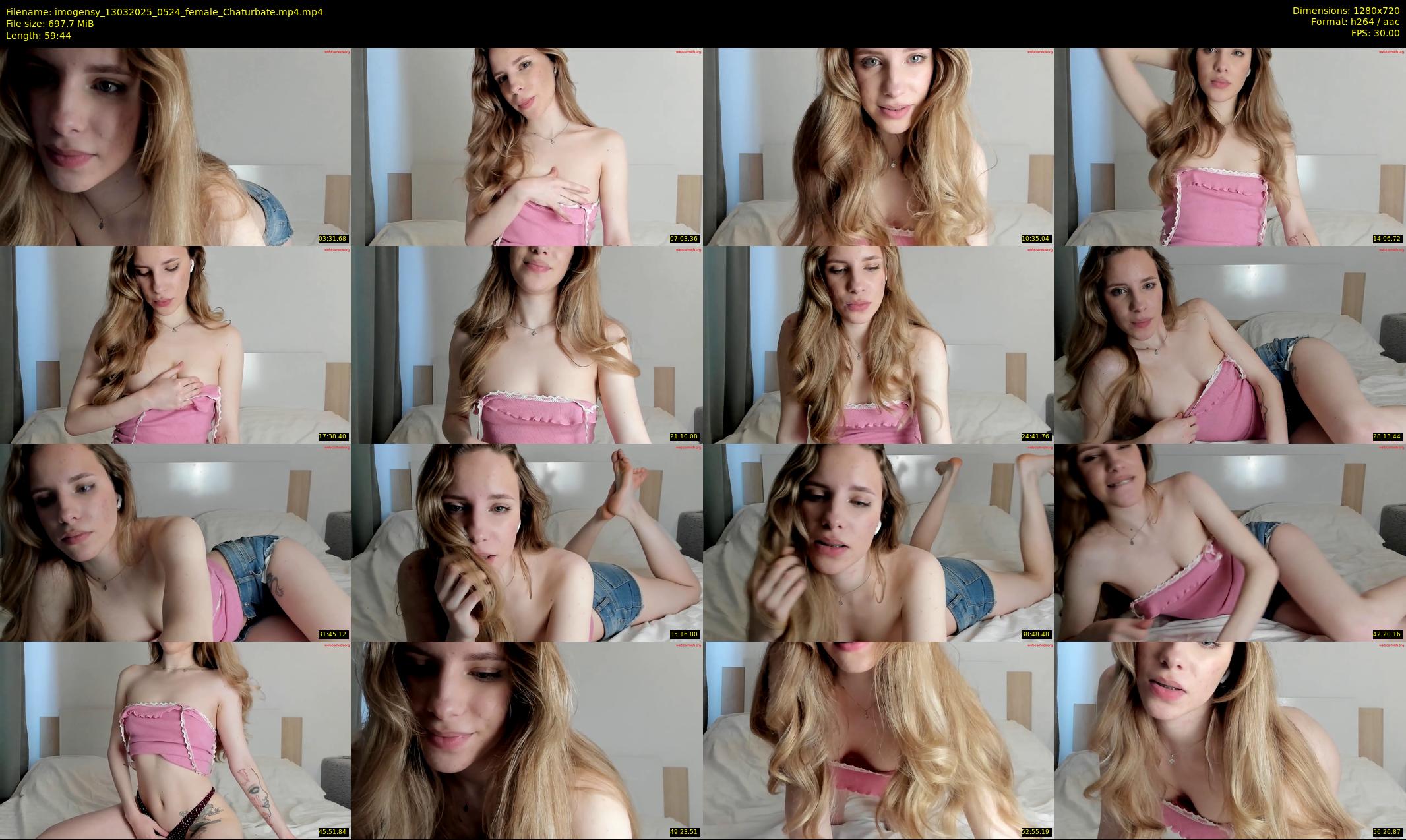 imogensy — 60 minute Chaturbate female cam show recording, 720p, Mar 13, 2025