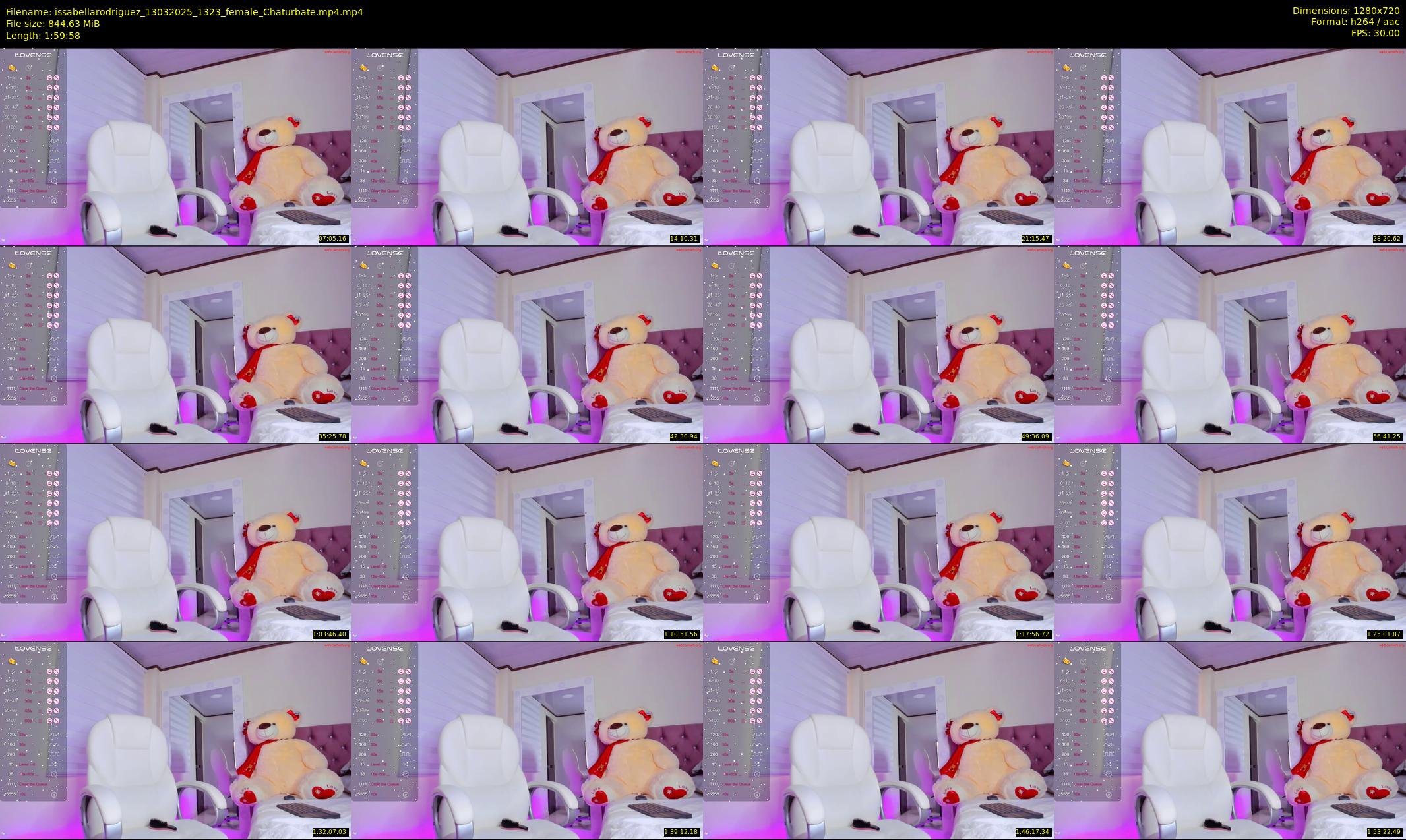 issabellarodriguez — 120 minute Chaturbate female cam show recording, 720p, Mar 13, 2025