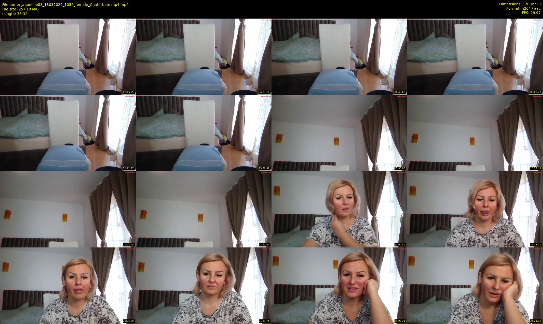 jaqueline88 — 39 minute Chaturbate female cam show recording, 720p, Mar 13, 2025