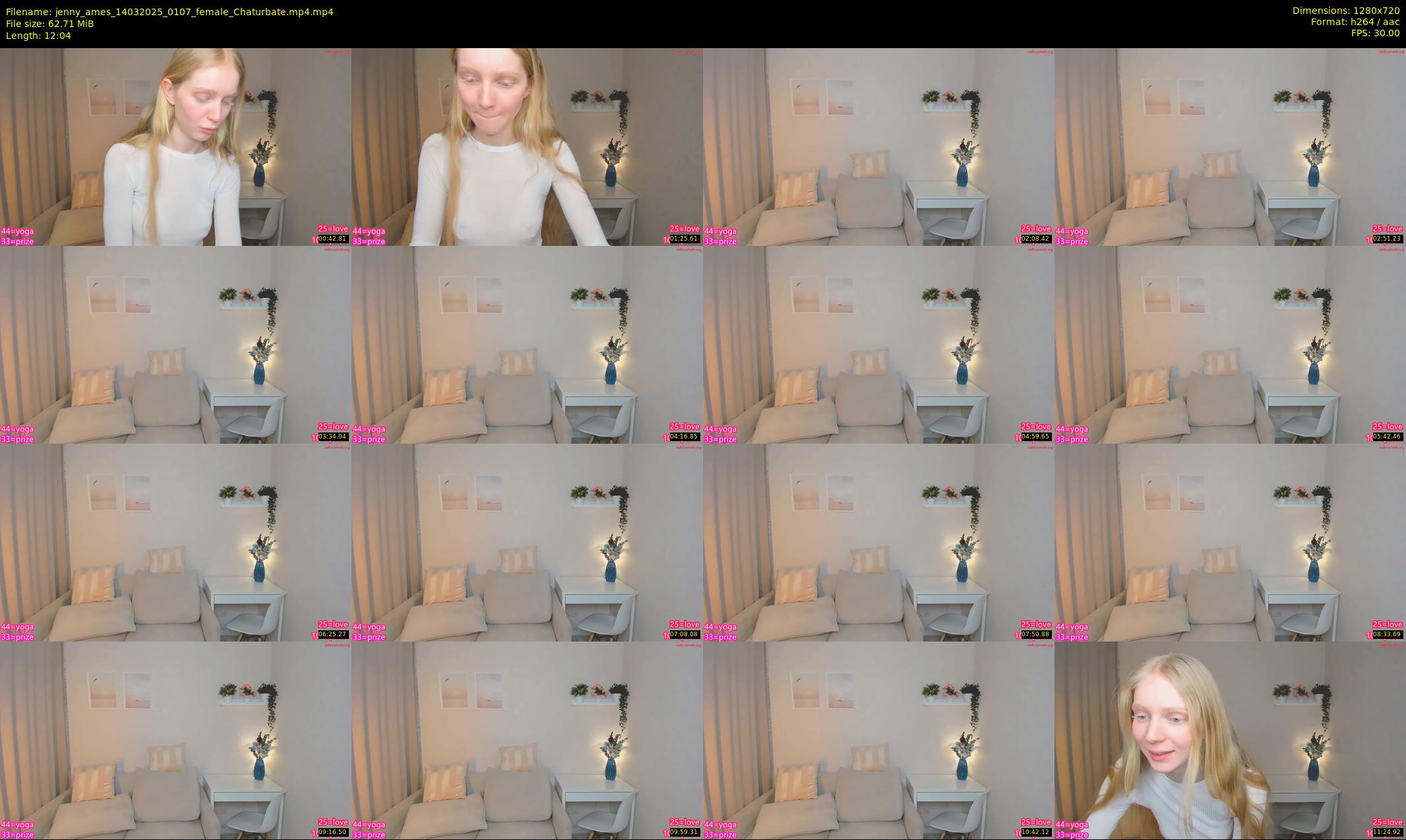jenny_ames — 13 minute Chaturbate female cam show recording, 720p, Mar 14, 2025