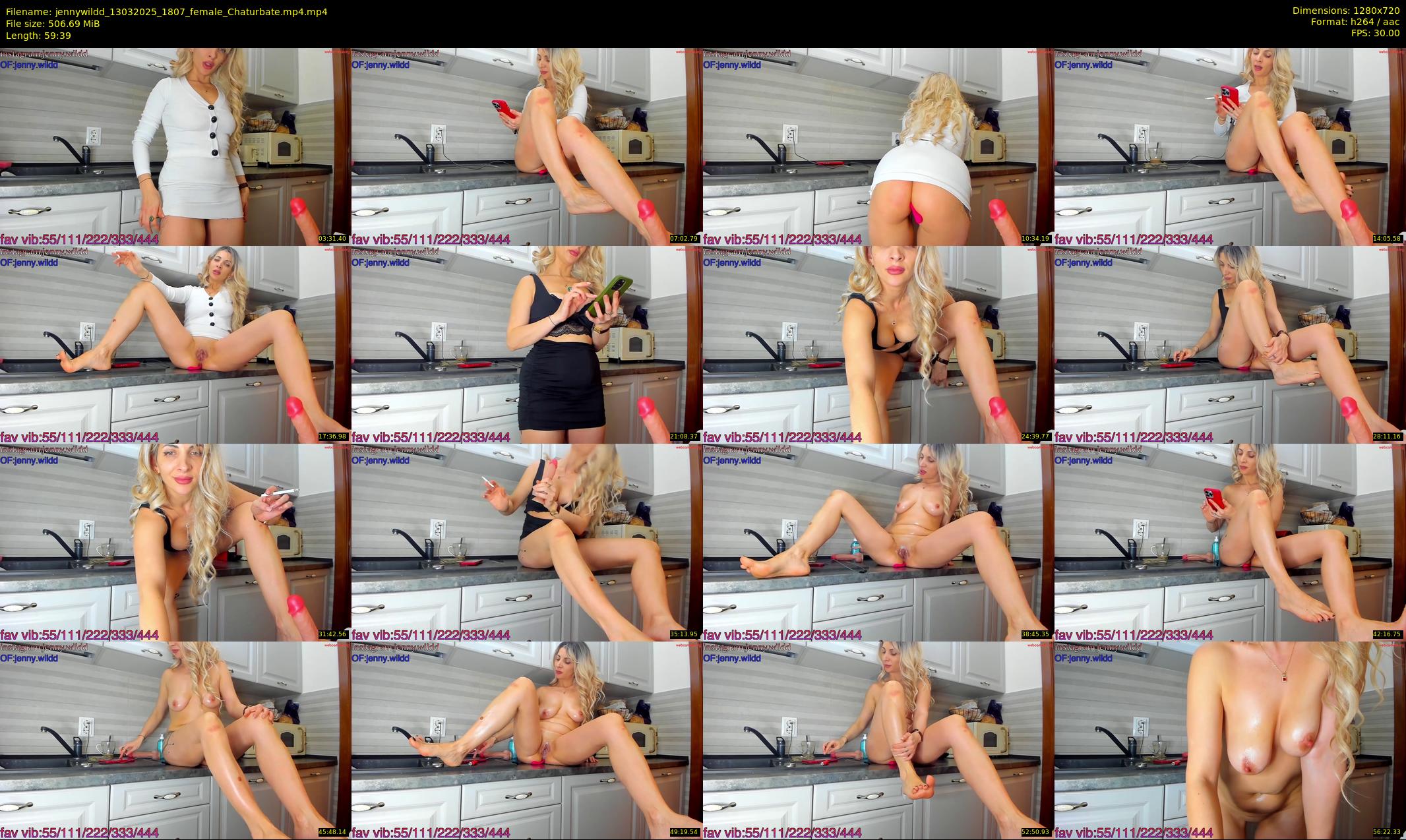 jennywildd — 60 minute Chaturbate female cam show recording, 720p, Mar 13, 2025