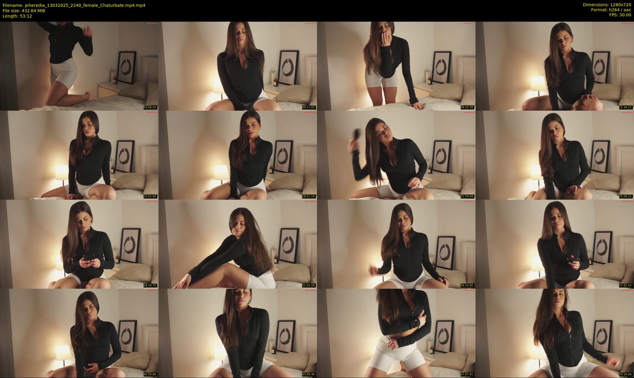 joheredia — 54 minute Chaturbate female cam show recording, 720p, Mar 13, 2025