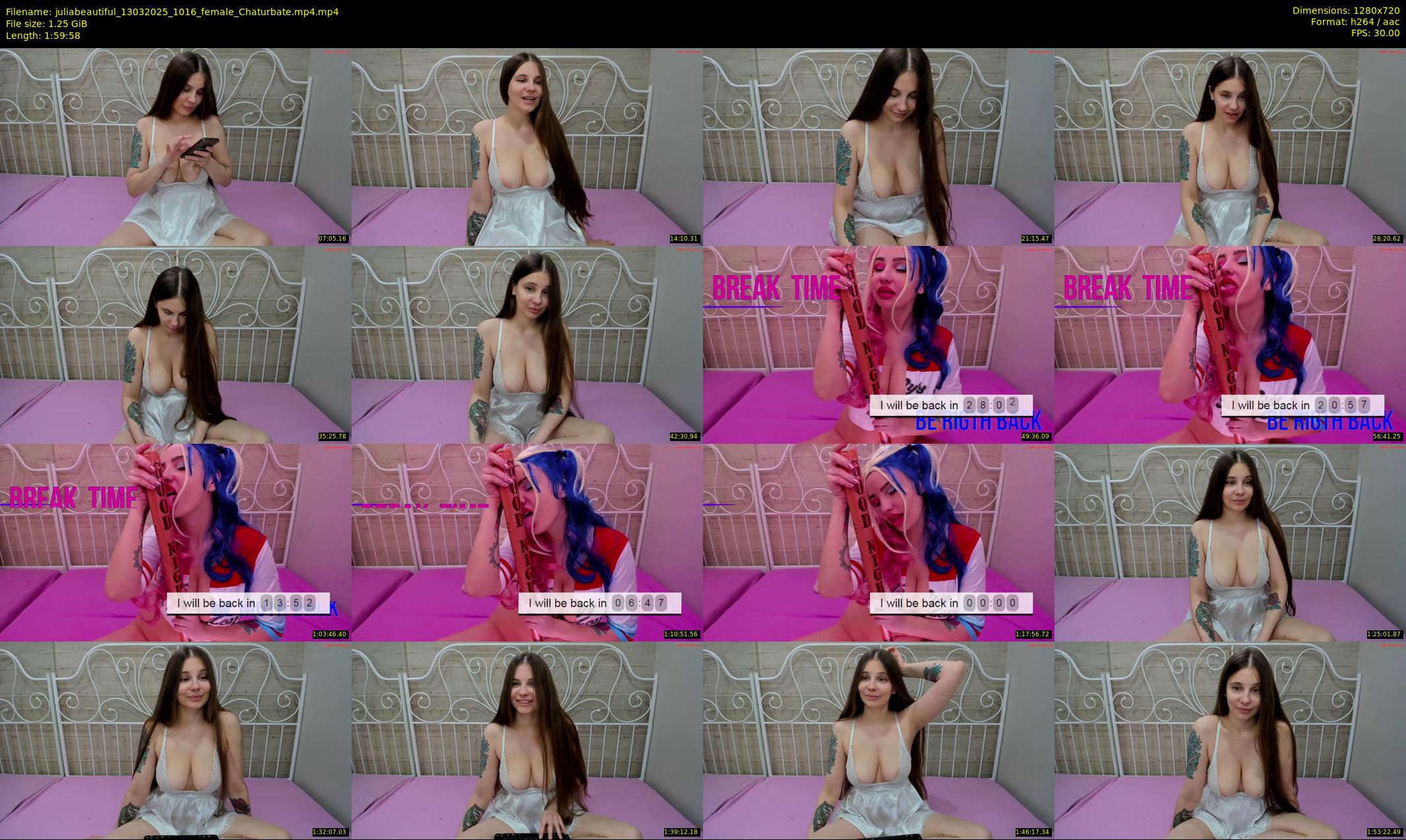 juliabeautiful — 120 minute Chaturbate female cam show recording, 720p, Mar 13, 2025
