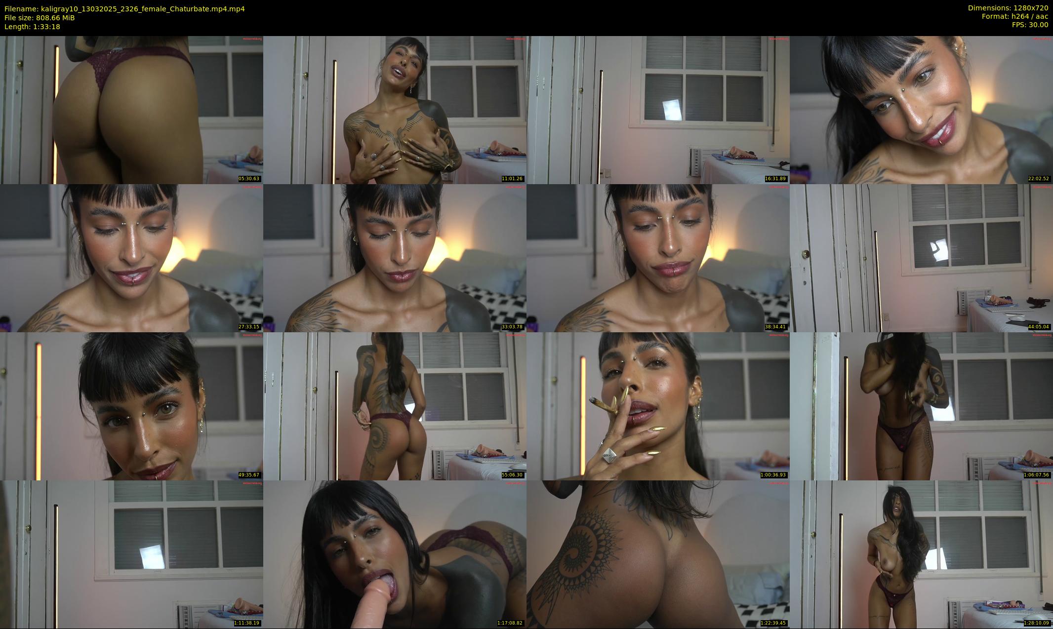 kaligray10 — 94 minute Chaturbate female cam show recording, 720p, Mar 13, 2025