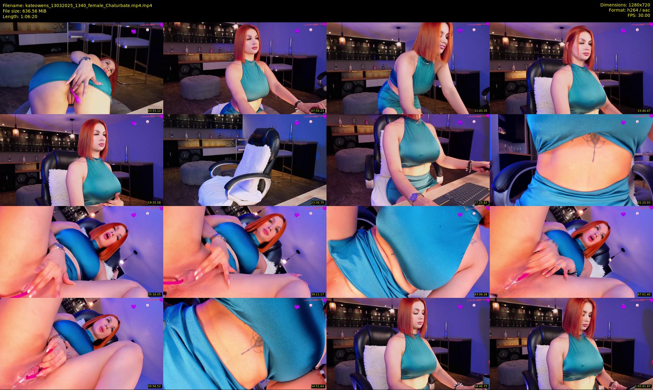 kateowens — 67 minute Chaturbate female cam show recording, 720p, Mar 13, 2025