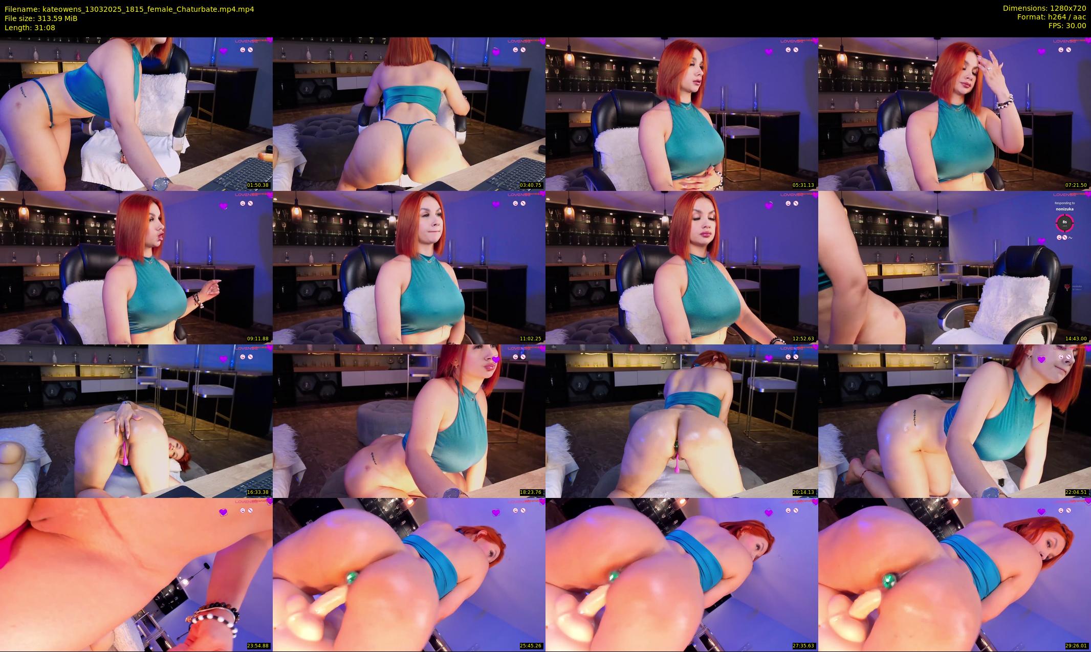kateowens — 32 minute Chaturbate female cam show recording, 720p, Mar 13, 2025