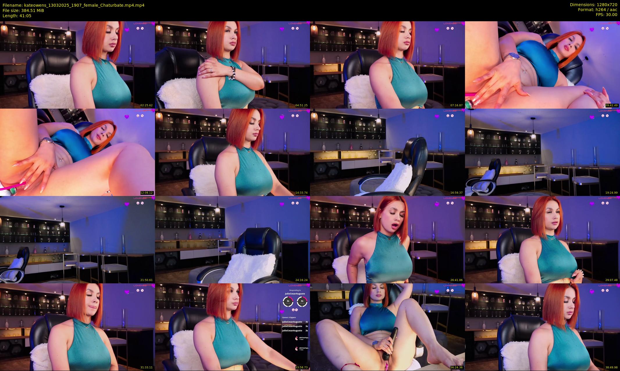 kateowens — 42 minute Chaturbate female cam show recording, 720p, Mar 13, 2025