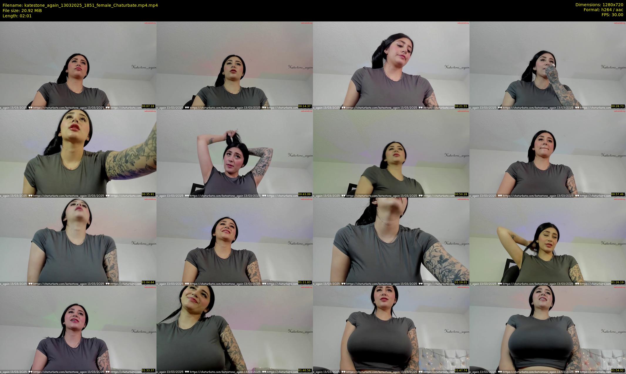 katestone_again — 3 minute Chaturbate female cam show recording, 720p, Mar 13, 2025