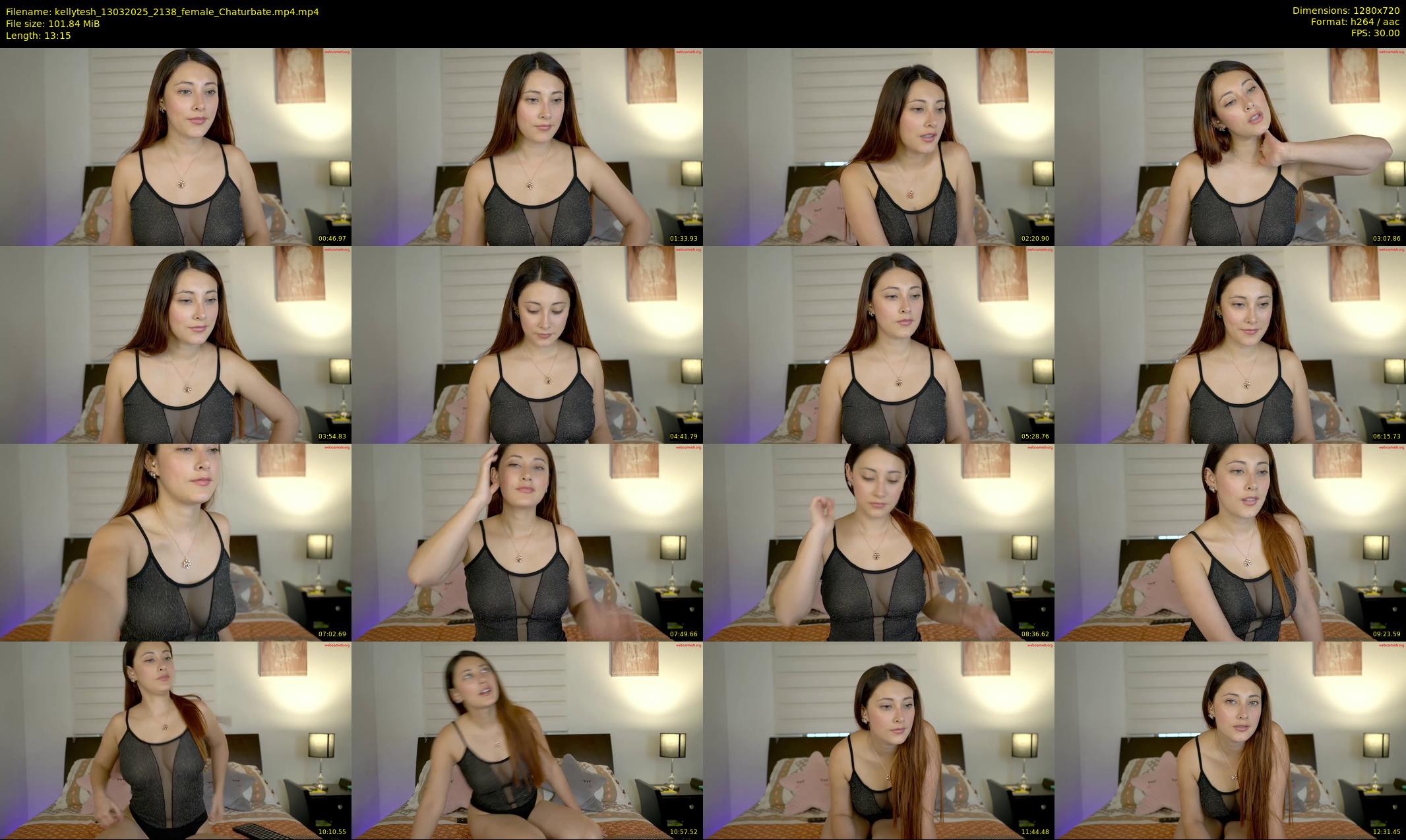 kellytesh — 14 minute Chaturbate female cam show recording, 720p, Mar 13, 2025