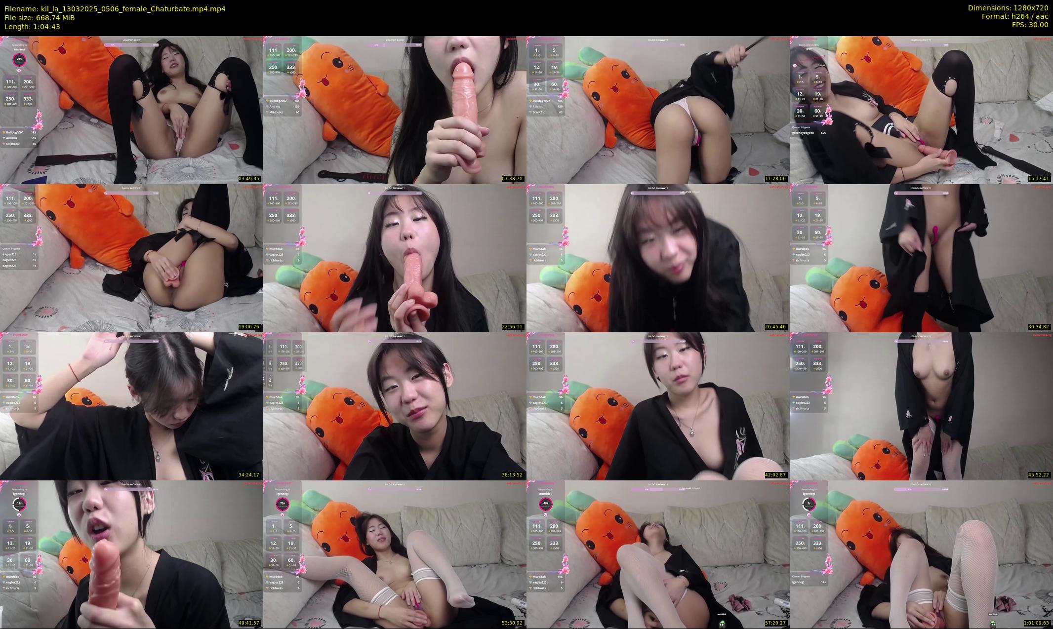 kil_la — 65 minute Chaturbate female cam show recording, 720p, Mar 13, 2025