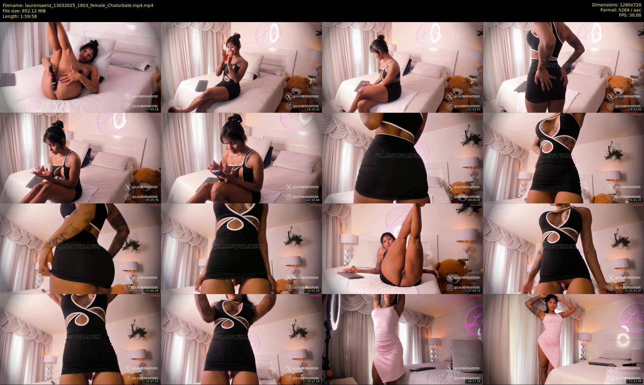 laurensaenz — 120 minute Chaturbate female cam show recording, 720p, Mar 13, 2025