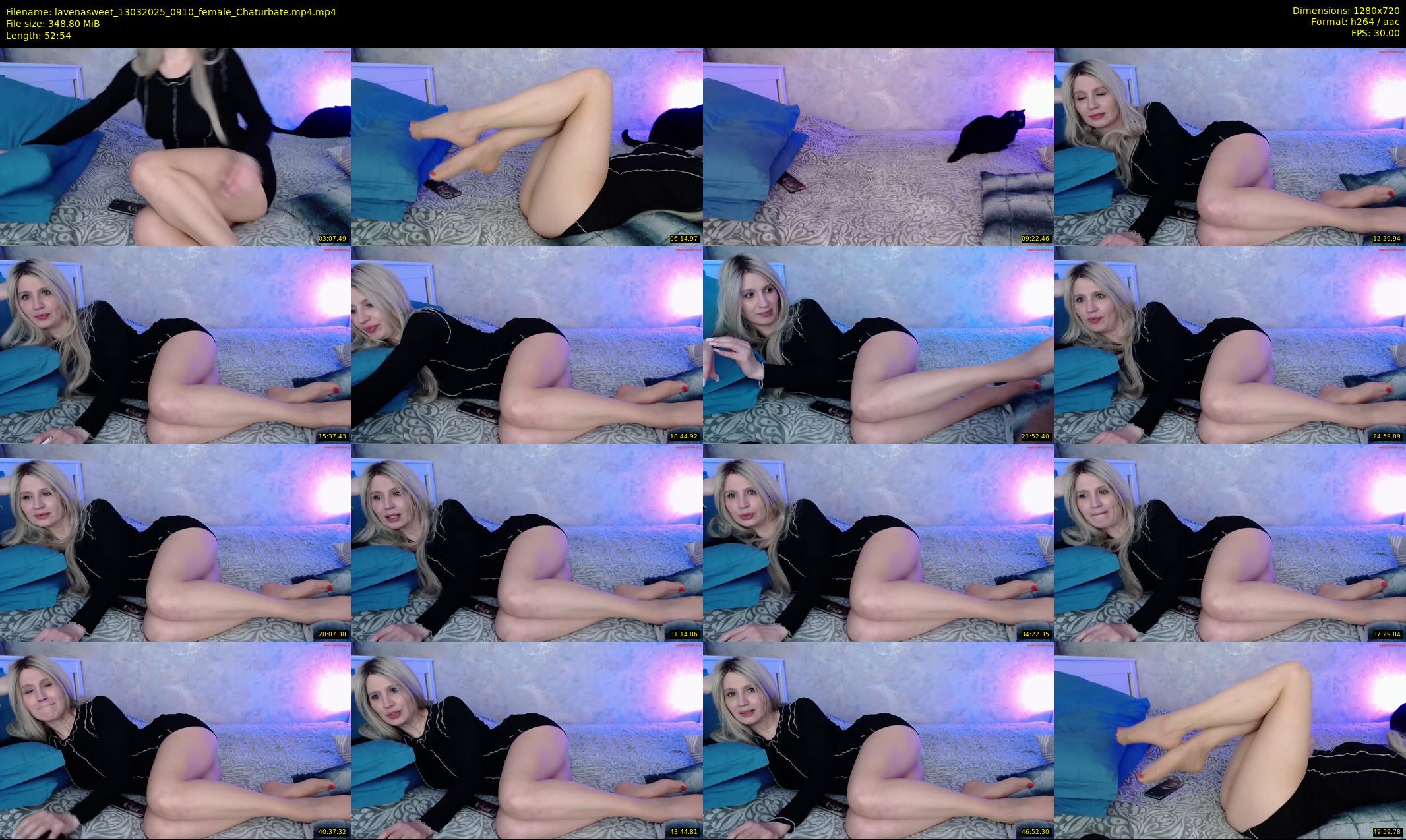 lavenasweet — 53 minute Chaturbate female cam show recording, 720p, Mar 13, 2025