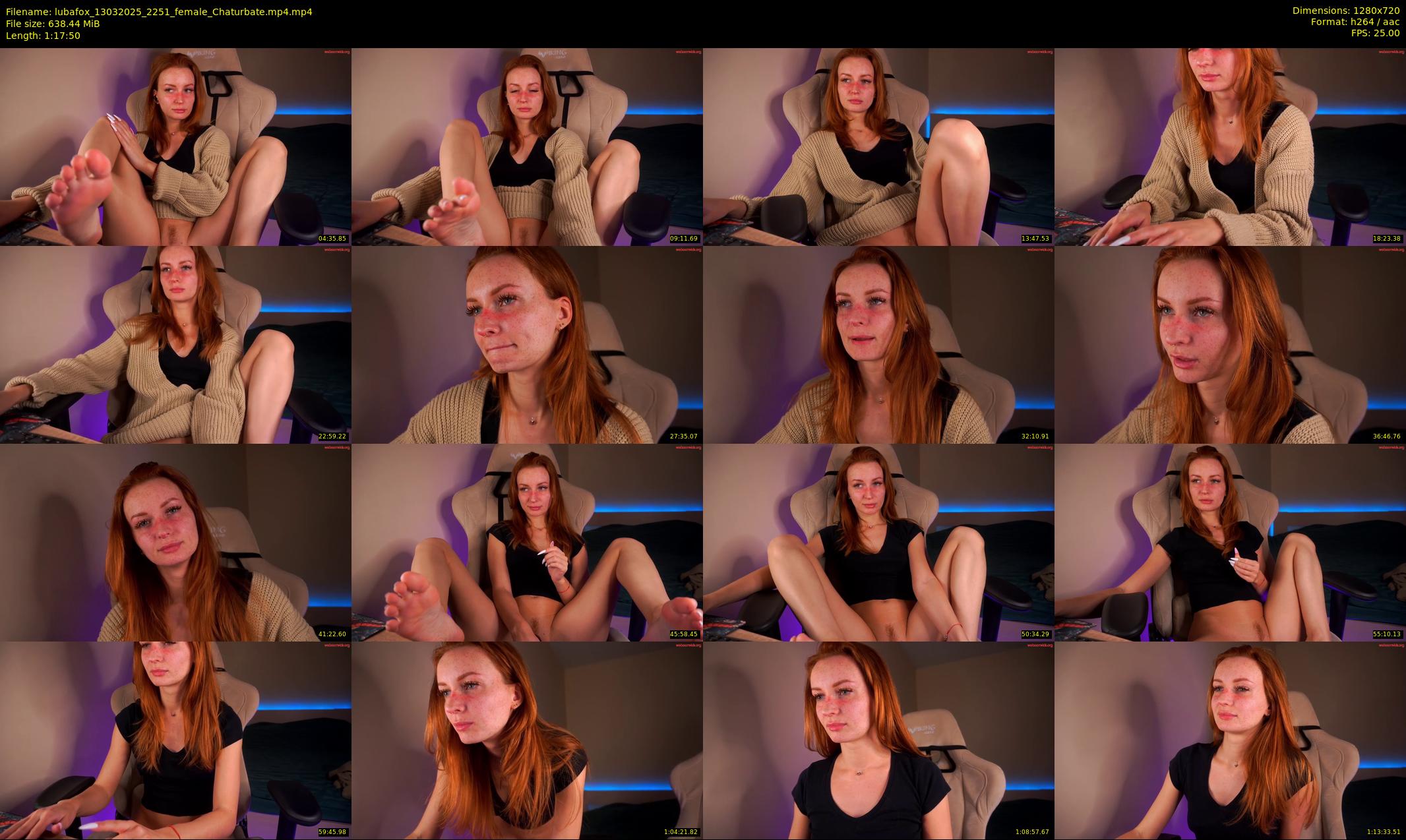 lubafox — 78 minute Chaturbate female cam show recording, 720p, Mar 13, 2025