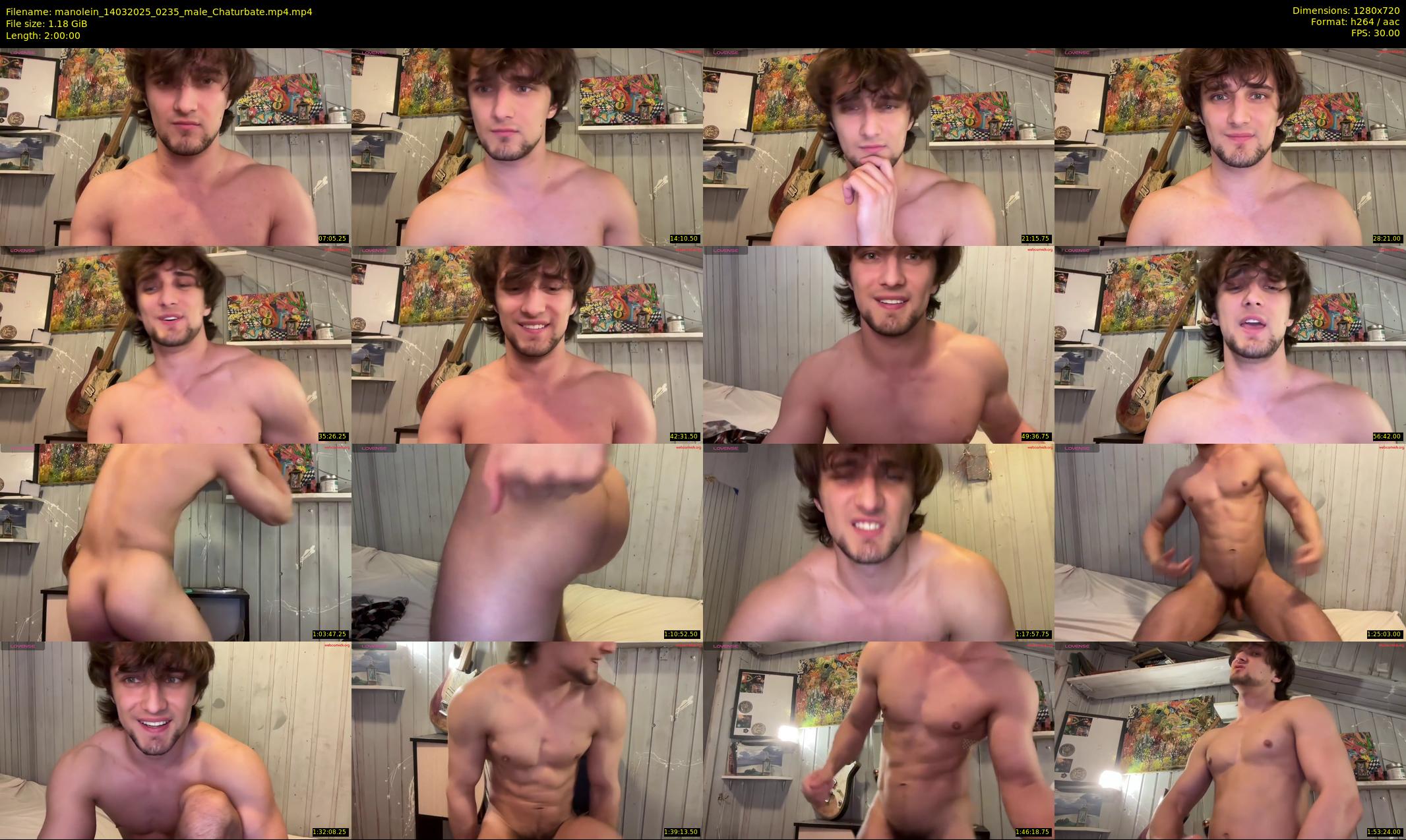 manolein — 120 minute Chaturbate male cam show recording, 720p, Mar 14, 2025