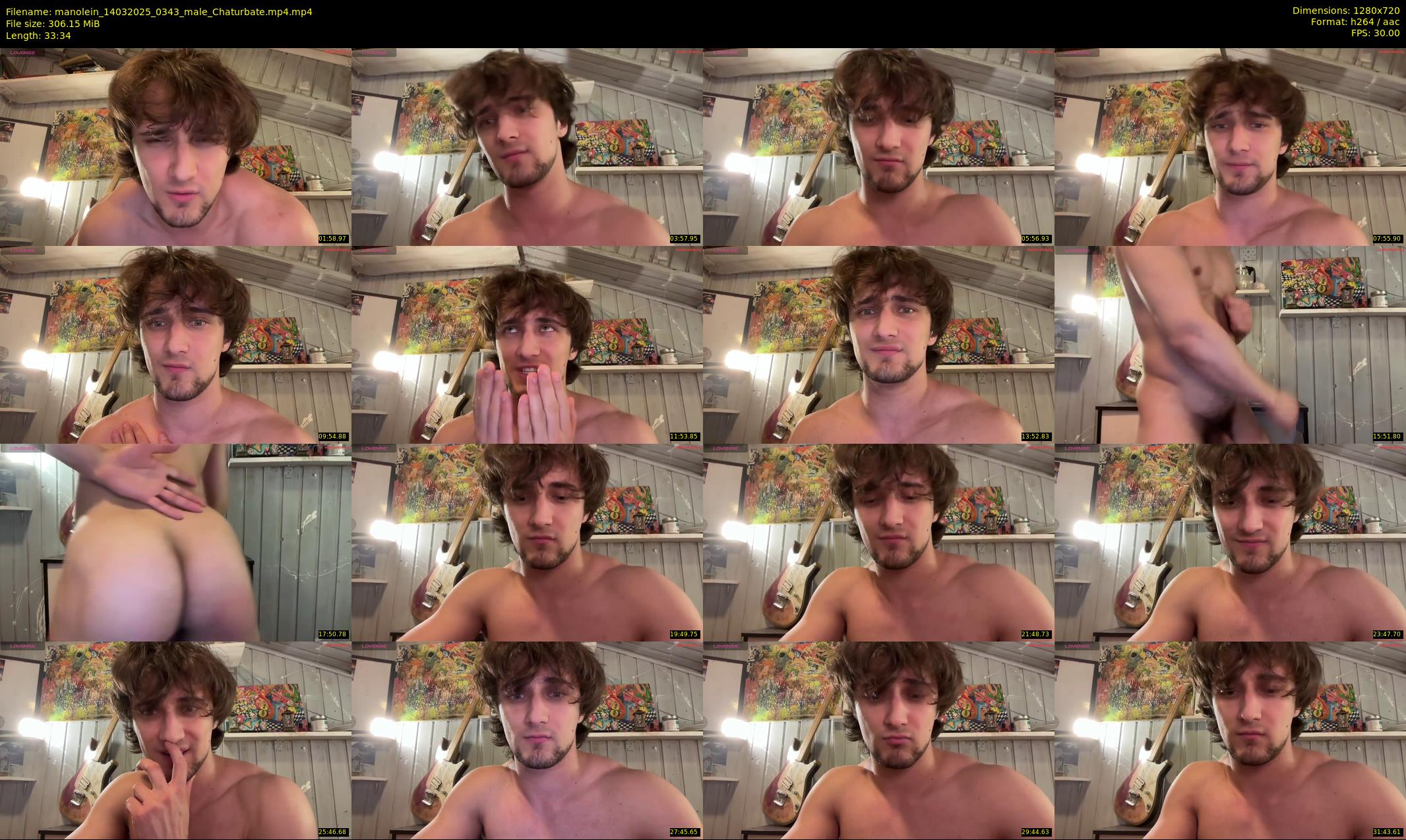 manolein — 34 minute Chaturbate male cam show recording, 720p, Mar 14, 2025