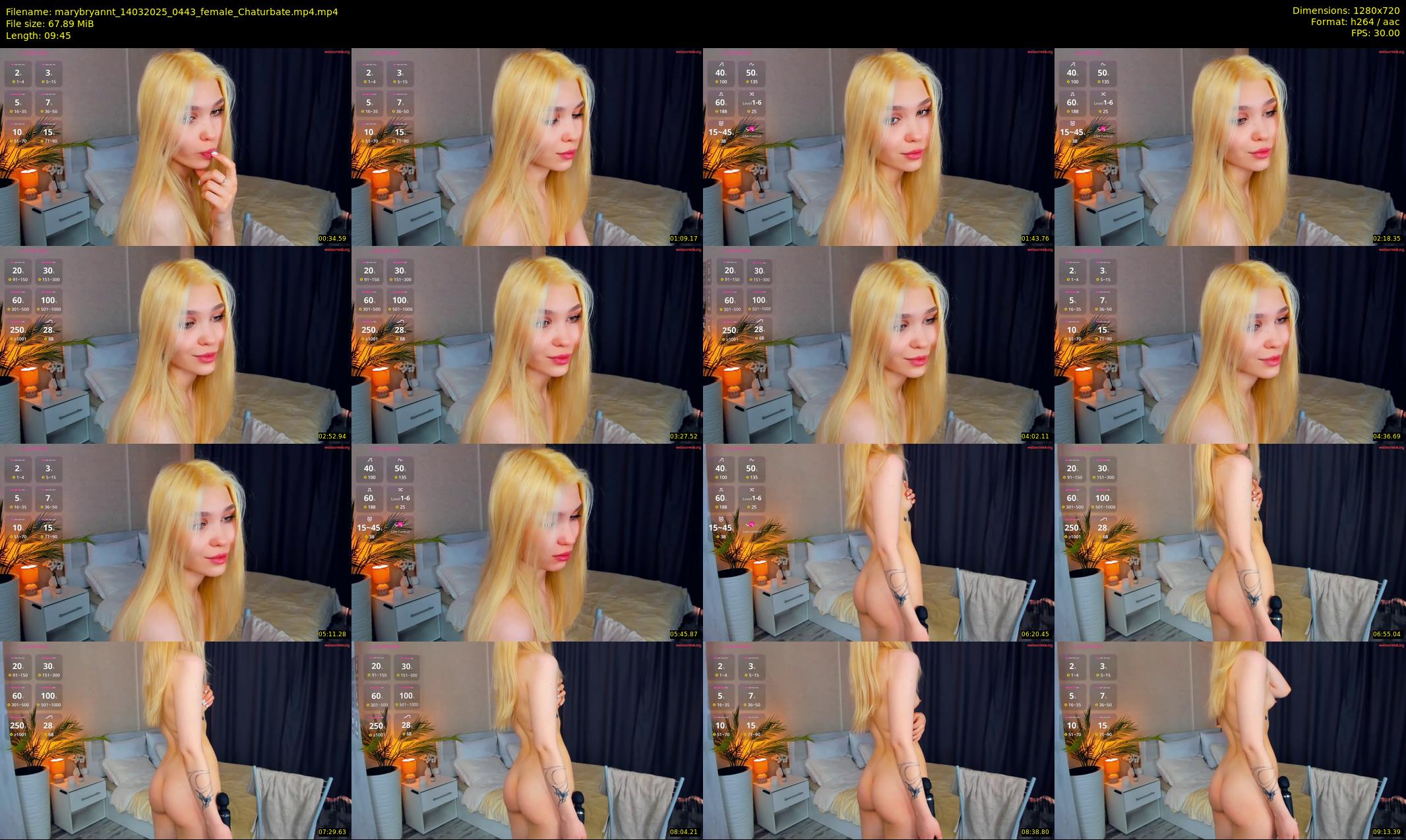 marybryannt — 10 minute Chaturbate female cam show recording, 720p, Mar 14, 2025