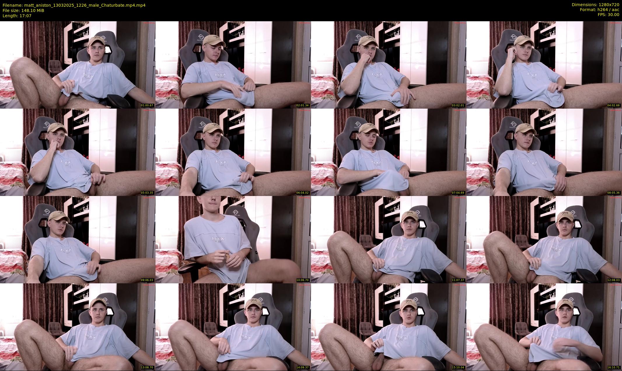 matt_aniston — 18 minute Chaturbate male cam show recording, 720p, Mar 13, 2025