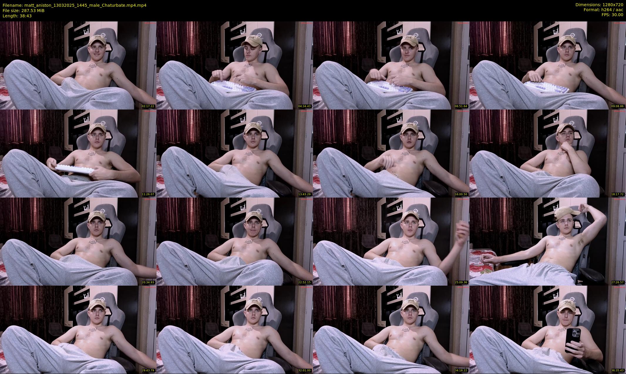 matt_aniston — 39 minute Chaturbate male cam show recording, 720p, Mar 13, 2025