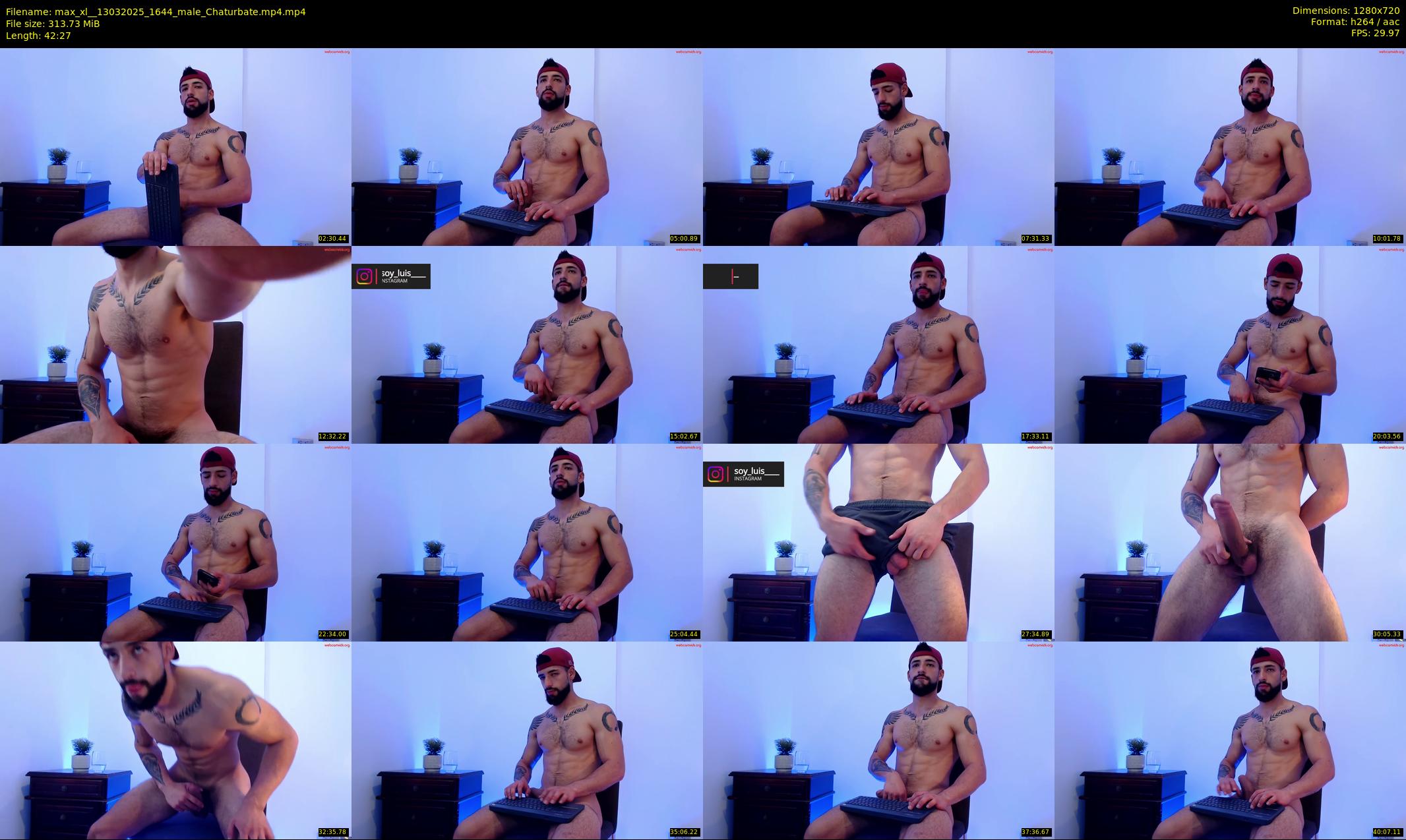 max_xl_ — 43 minute Chaturbate male cam show recording, 720p, Mar 13, 2025