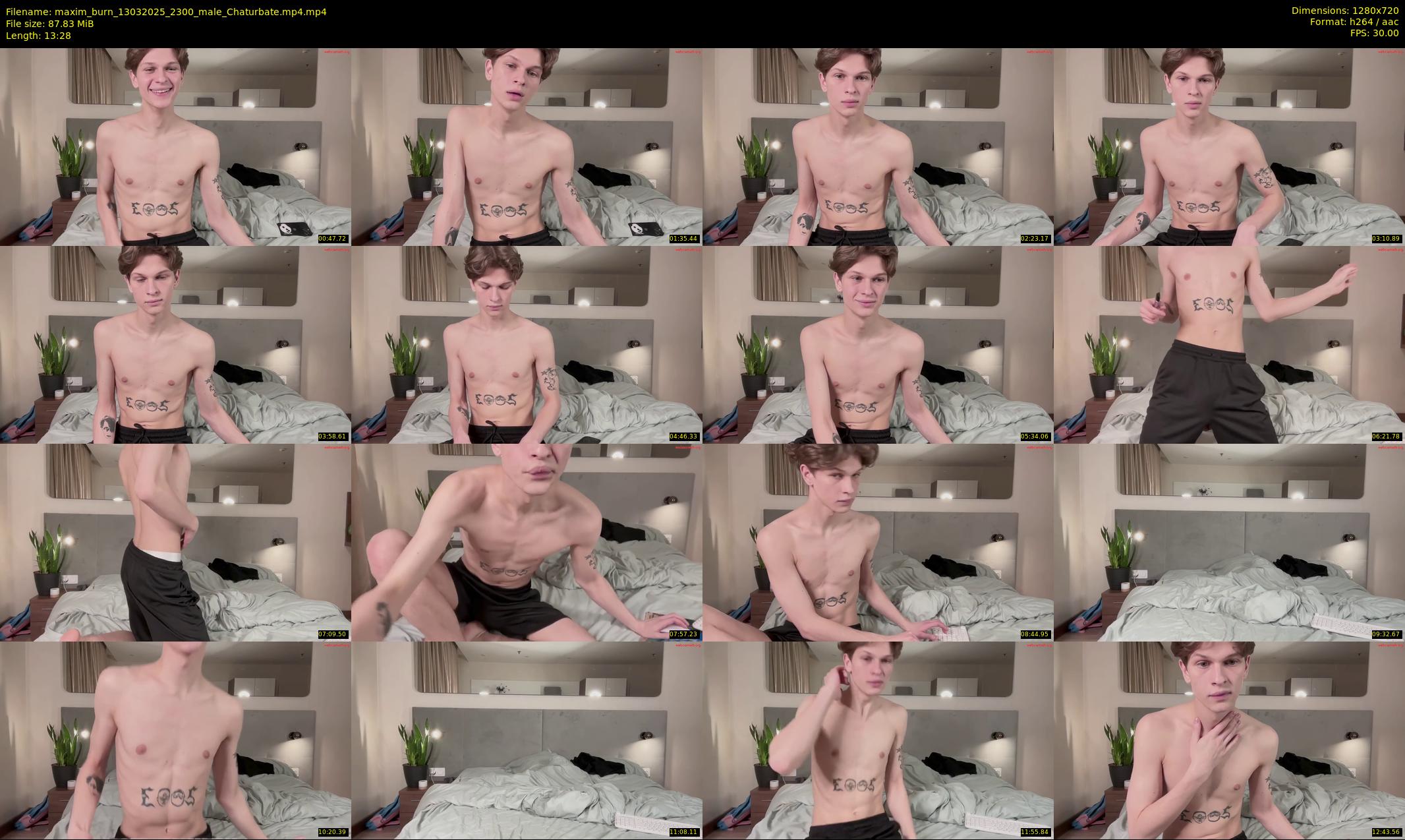 maxim_burn — 14 minute Chaturbate male cam show recording, 720p, Mar 13, 2025