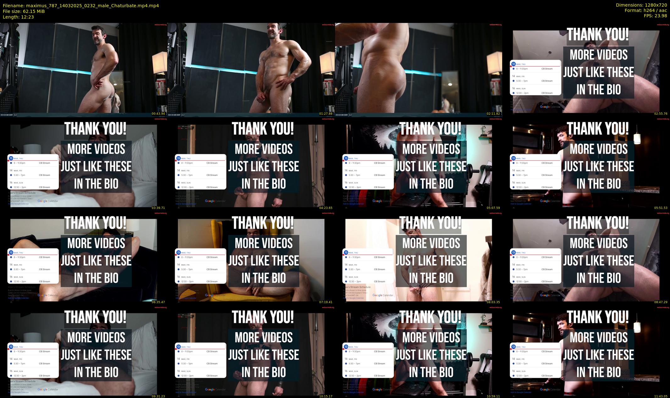 maximus_787 — 13 minute Chaturbate male cam show recording, 720p, Mar 14, 2025