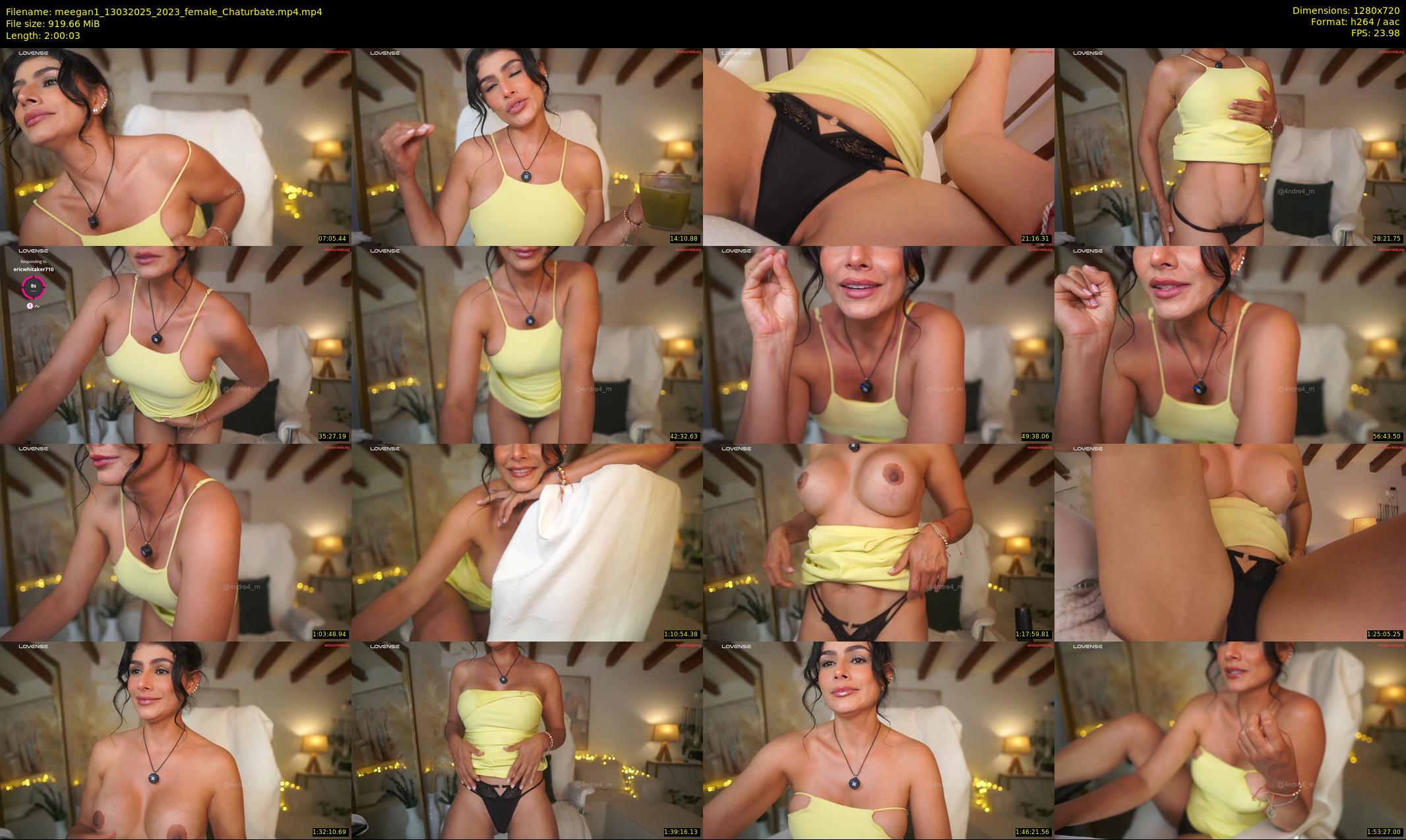meegan1 — 121 minute Chaturbate female cam show recording, 720p, Mar 13, 2025