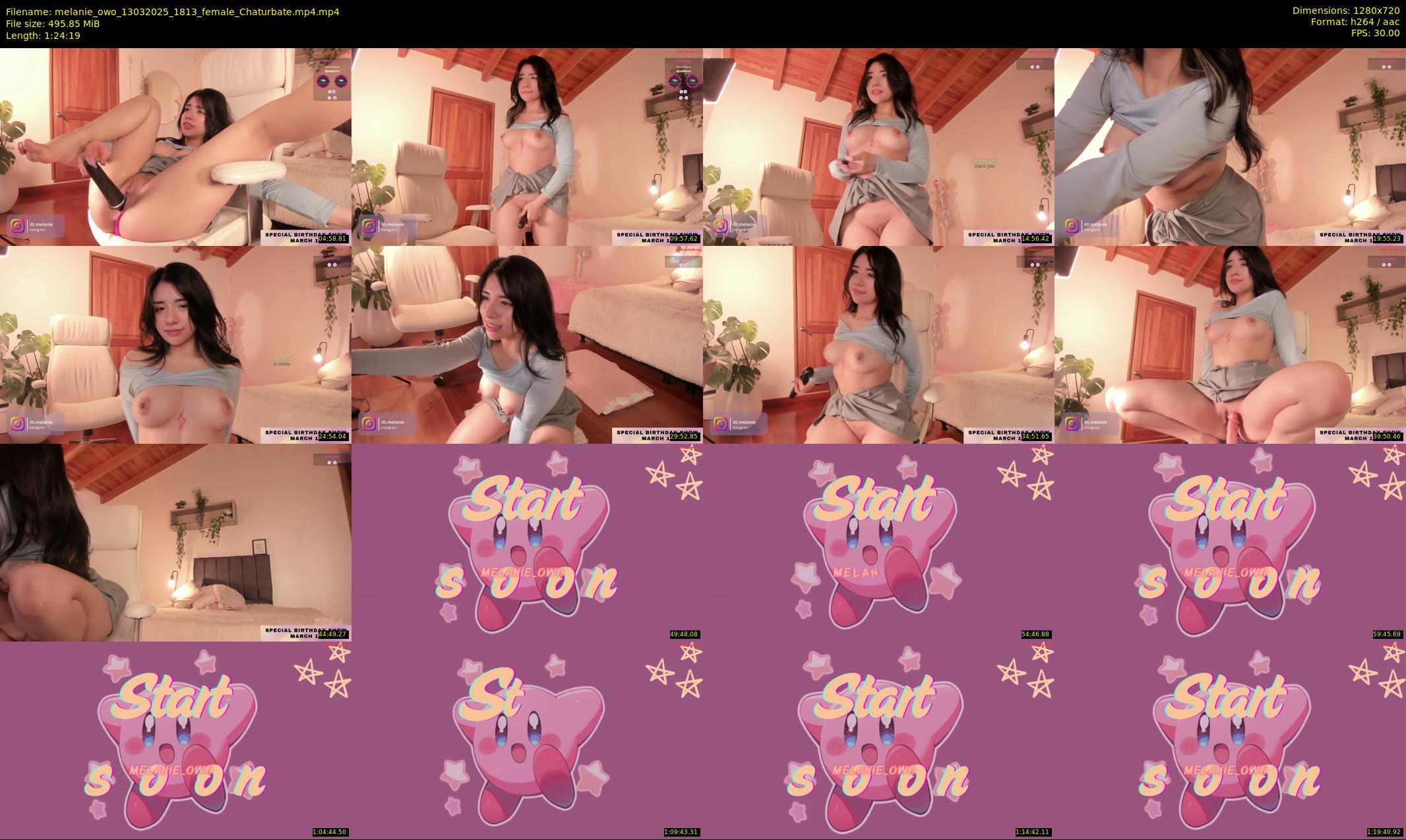 melanie_owo — 85 minute Chaturbate female cam show recording, 720p, Mar 13, 2025