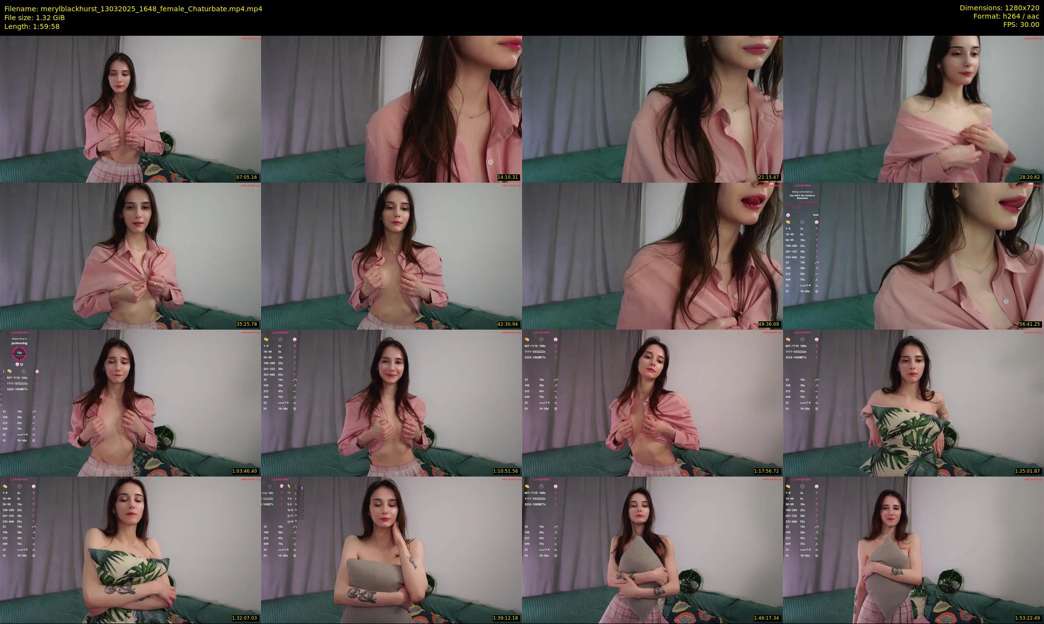 merylblackhurst — 120 minute Chaturbate female cam show recording, 720p, Mar 13, 2025