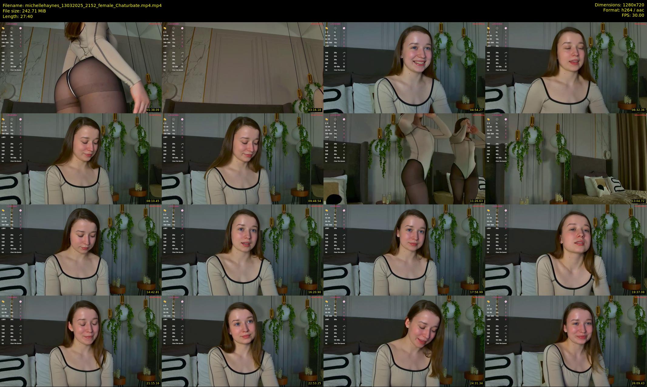 michellehaynes — 28 minute Chaturbate female cam show recording, 720p, Mar 13, 2025
