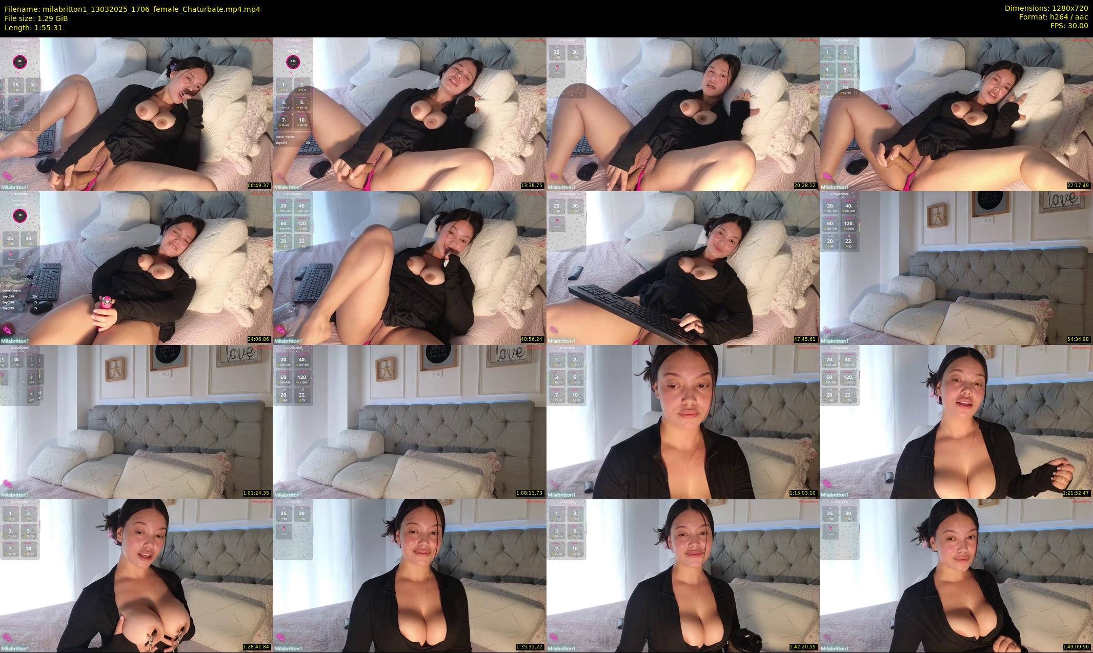 milabritton1 — 116 minute Chaturbate female cam show recording, 720p, Mar 13, 2025