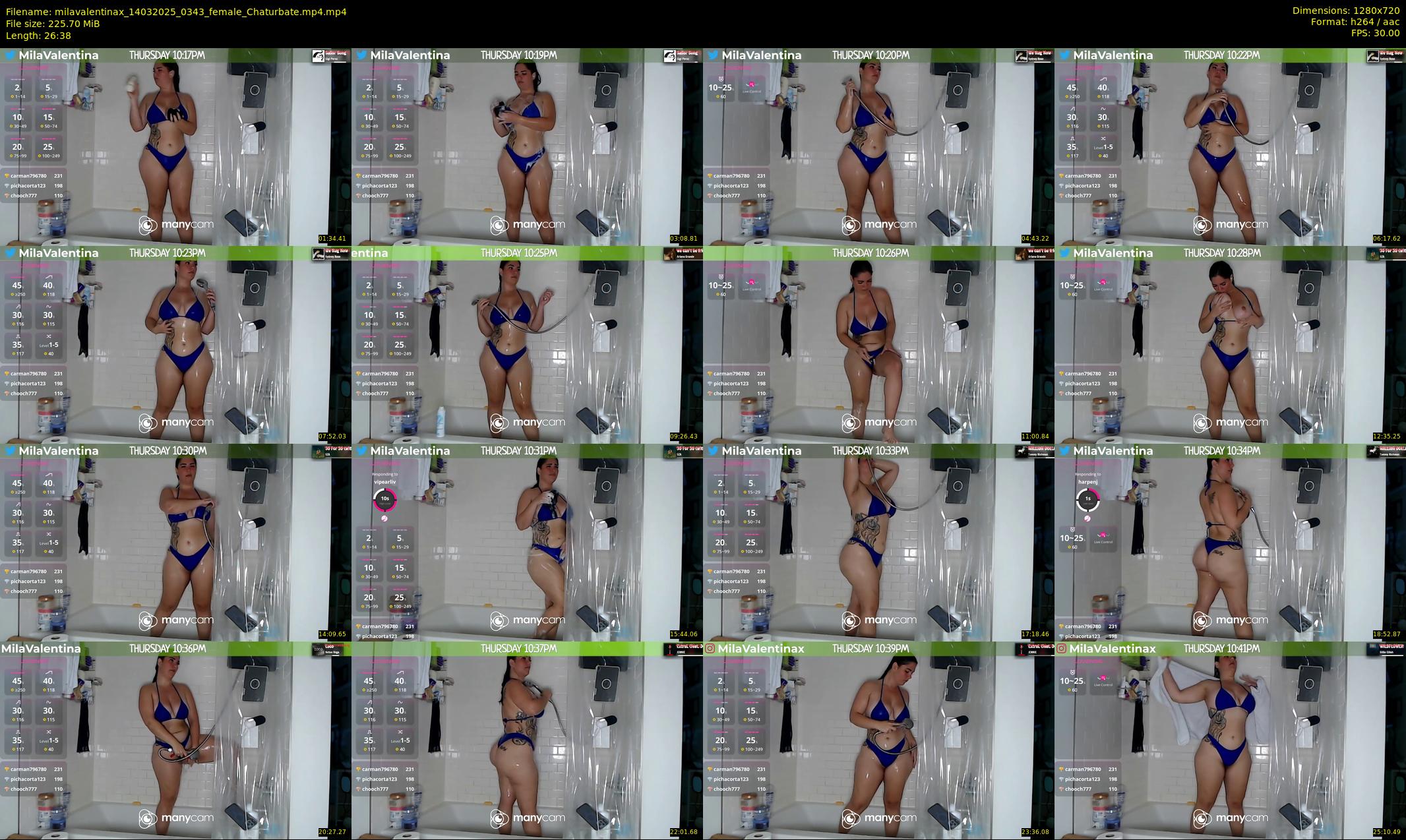 milavalentinax — 27 minute Chaturbate female cam show recording, 720p, Mar 14, 2025