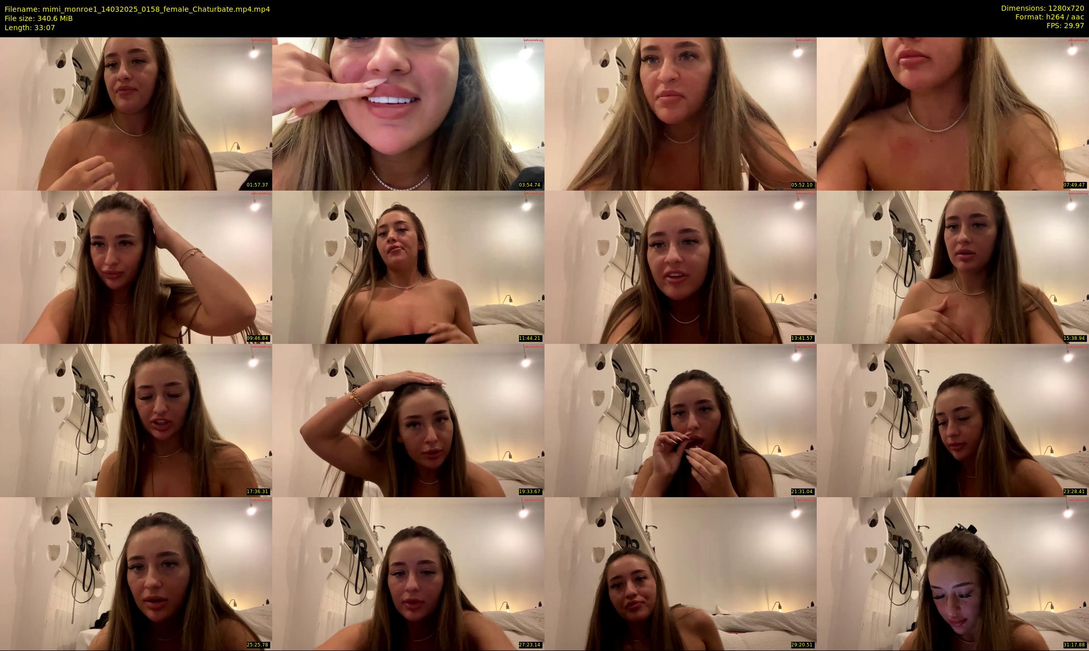 mimi_monroe1 — 34 minute Chaturbate female cam show recording, 720p, Mar 14, 2025